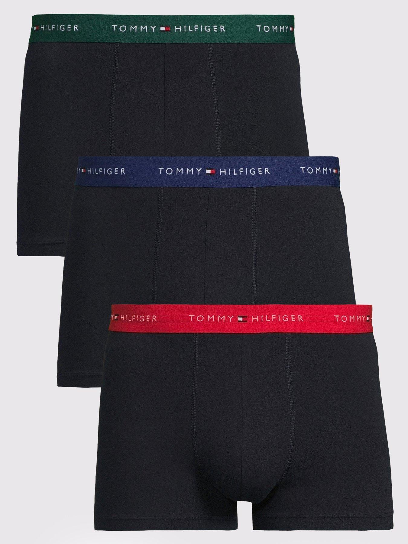 tommy-hilfiger-tommy-hilfiger-signature-cotton-essential-3-pack-trunks-navy