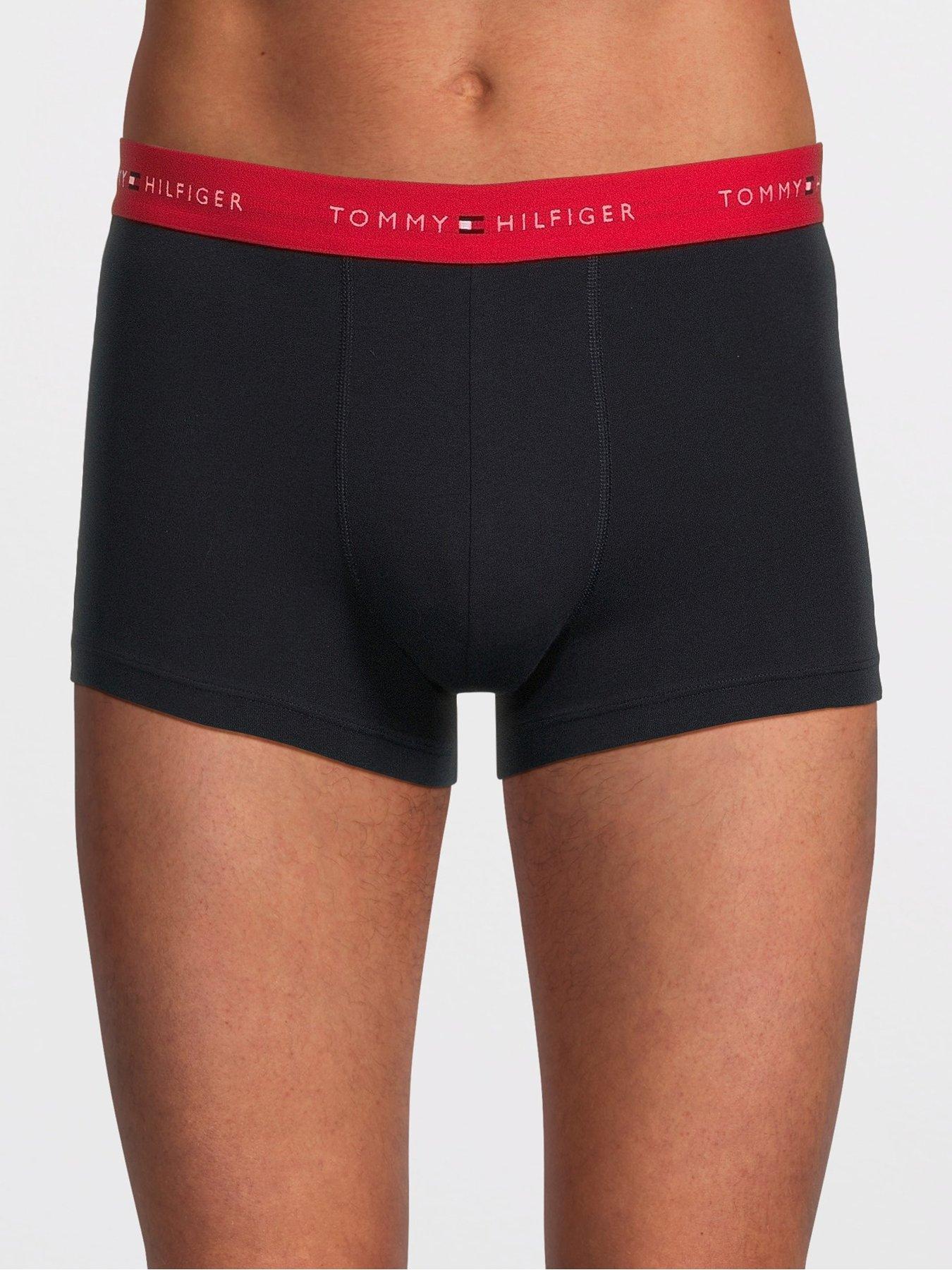 tommy-hilfiger-tommy-hilfiger-signature-cotton-essential-3-pack-trunks-navystillFront