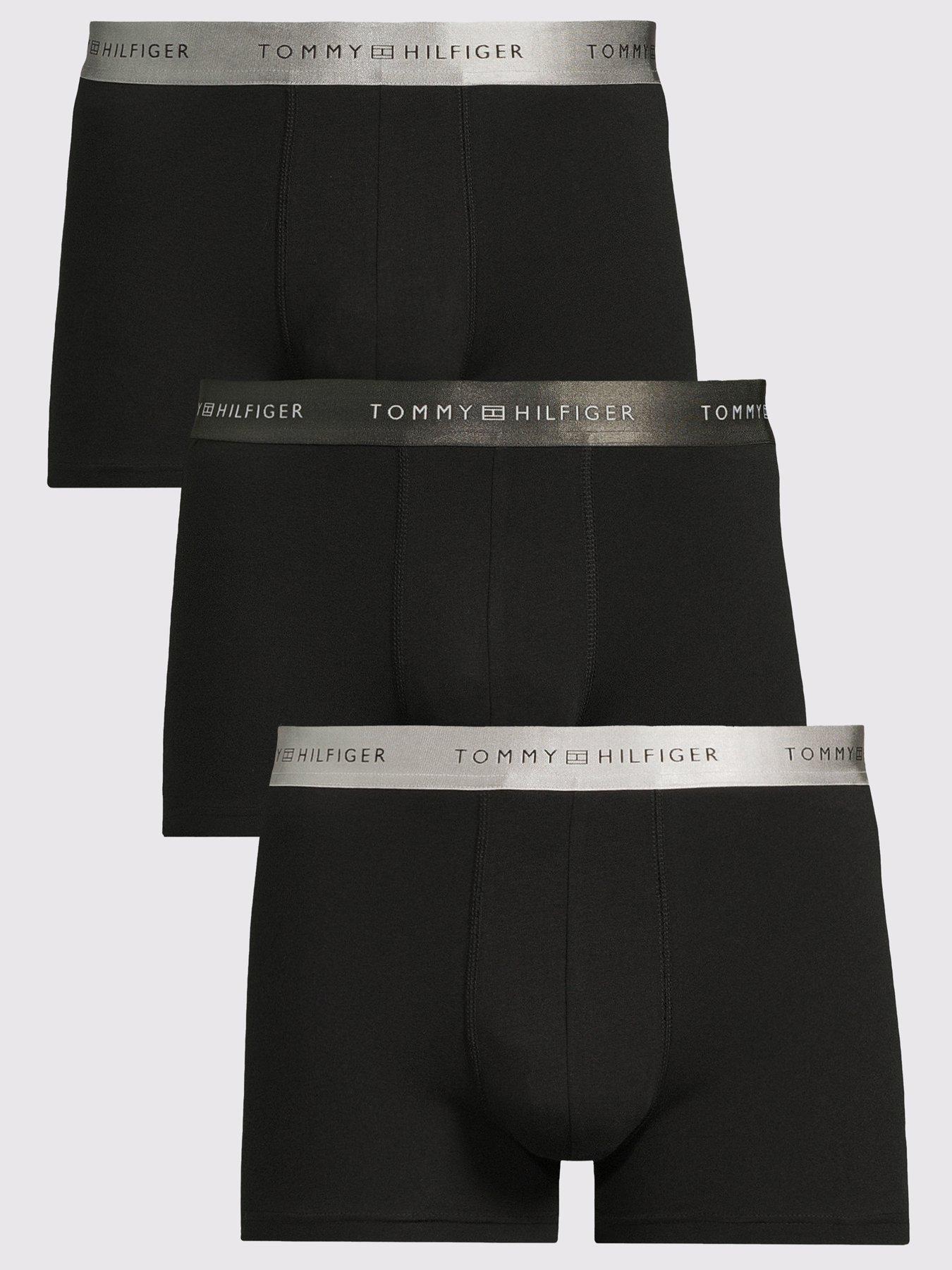 tommy-hilfiger-tommy-hilfiger-signature-cotton-essential-3-pack-trunks-black