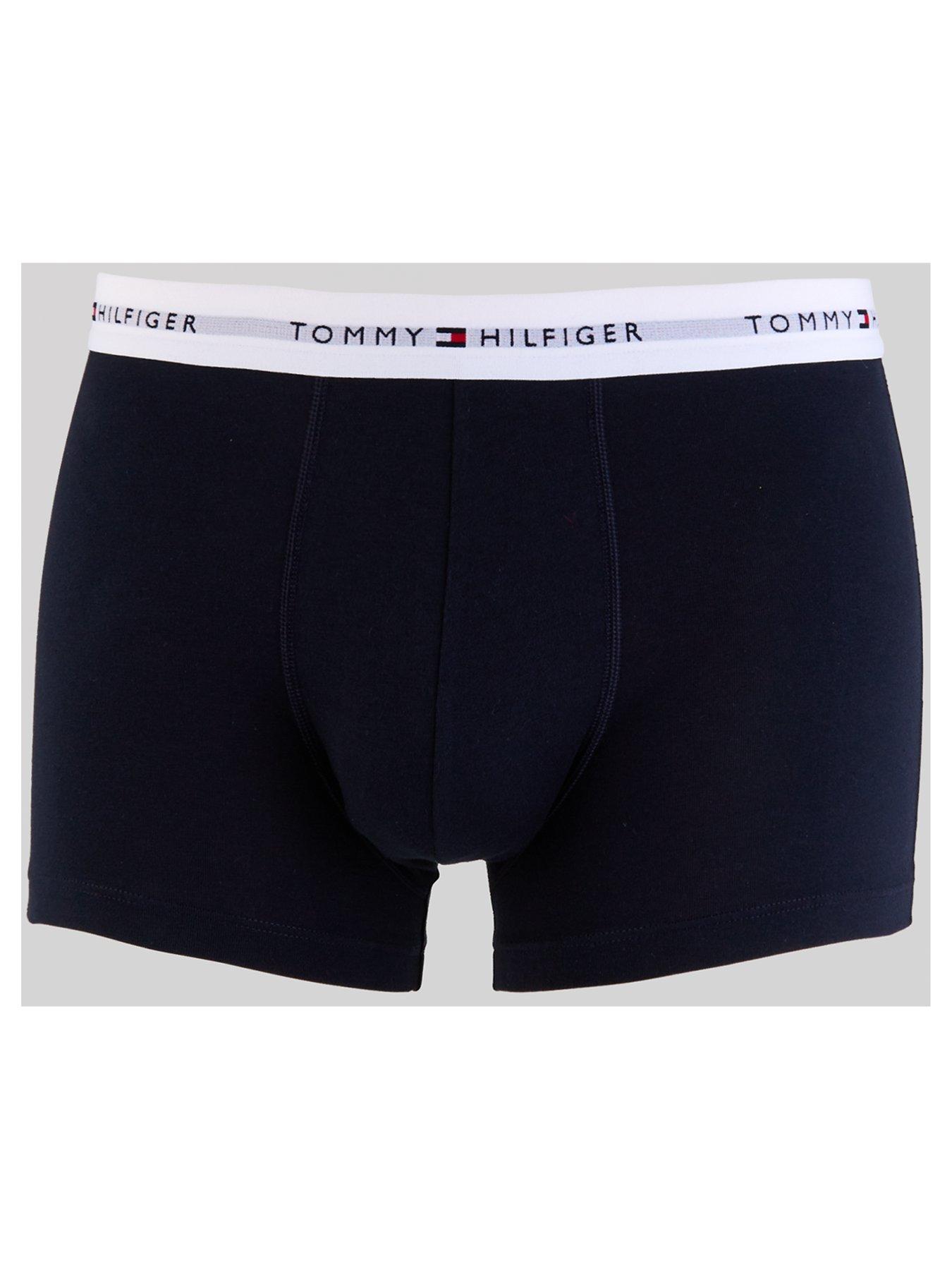 tommy-hilfiger-tommy-hilfiger-signature-cotton-essential-5-pack-trunks-navystillFront