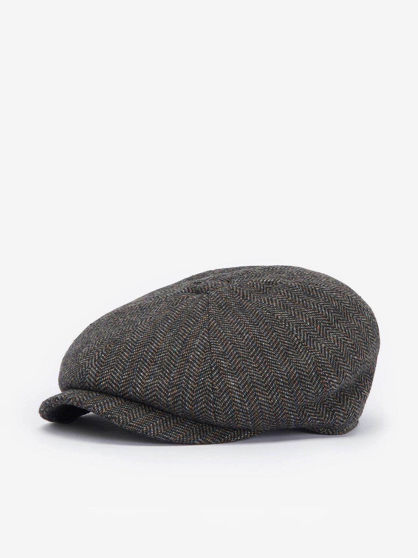 barbour-barbour-fyne-tweed-baker-boy-cap-brown