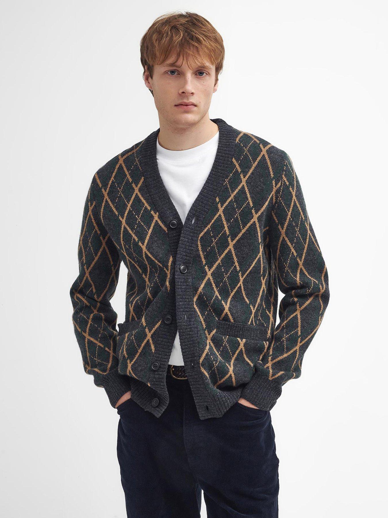 barbour-barbour-ferguson-knitted-cardigan-blackfront