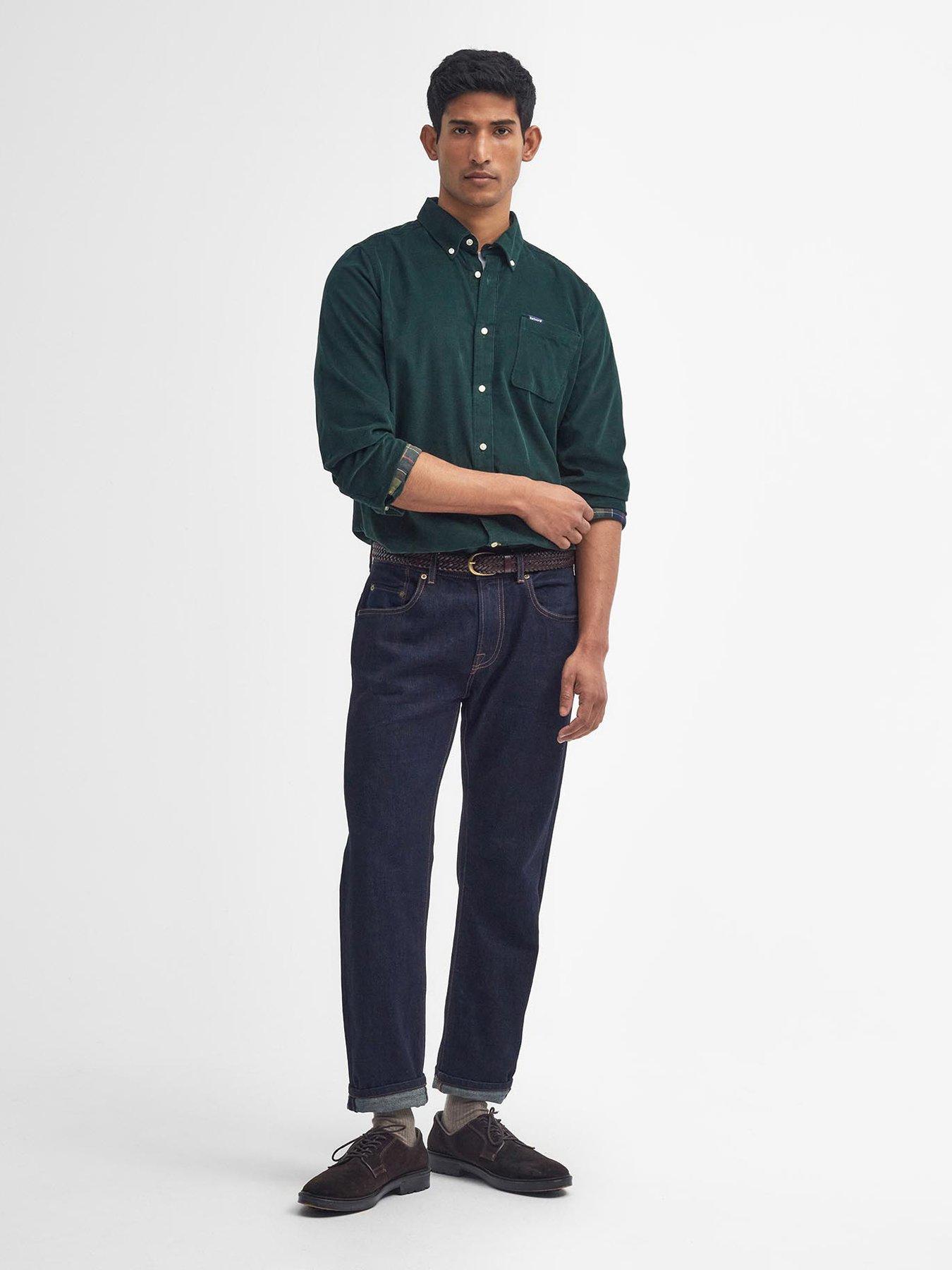 barbour-barbour-ramsey-long-sleeve-tailored-corduroy-shirt-dark-greenback