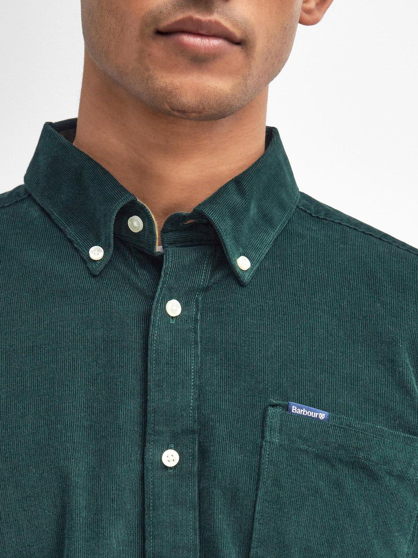 barbour-barbour-ramsey-long-sleeve-tailored-corduroy-shirt-dark-greendetail