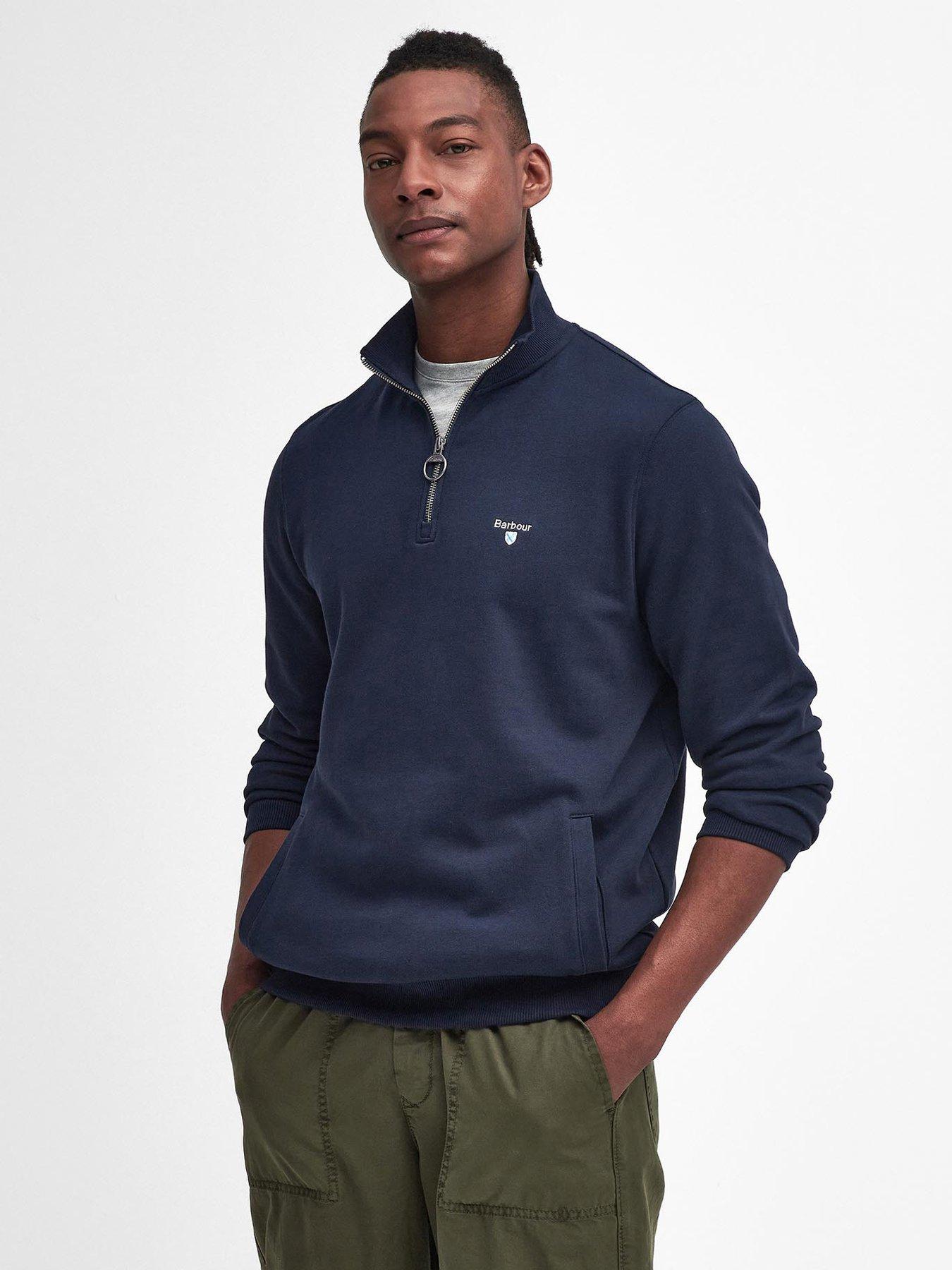 undefined Barbour Beckhill 1/2 Zip Sweat Top - Navy