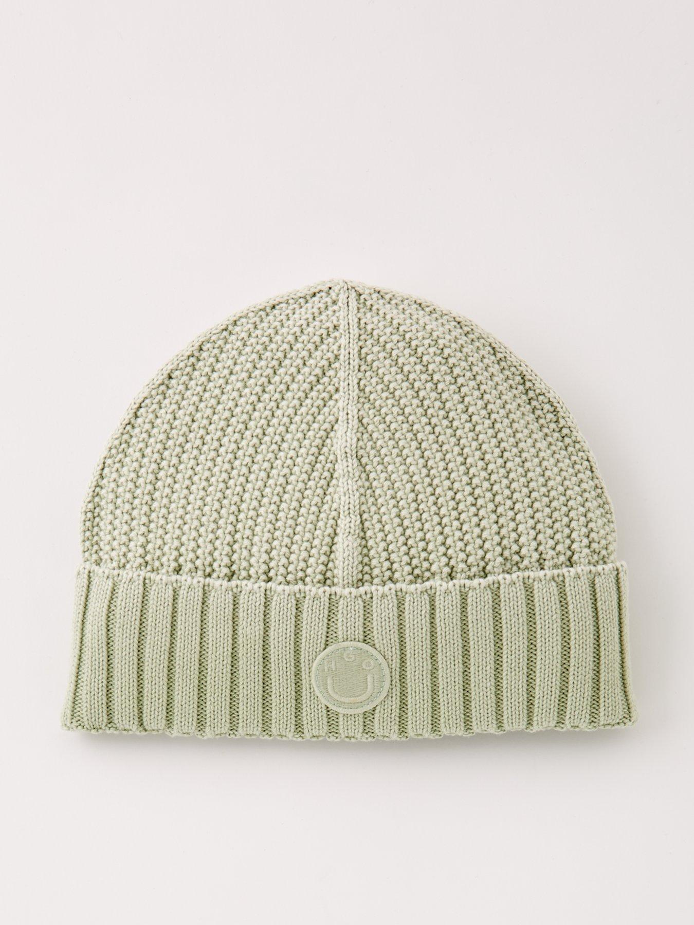 hugo-hugo-blue-xonni-smiley-fishman-beanie-hat-light-green