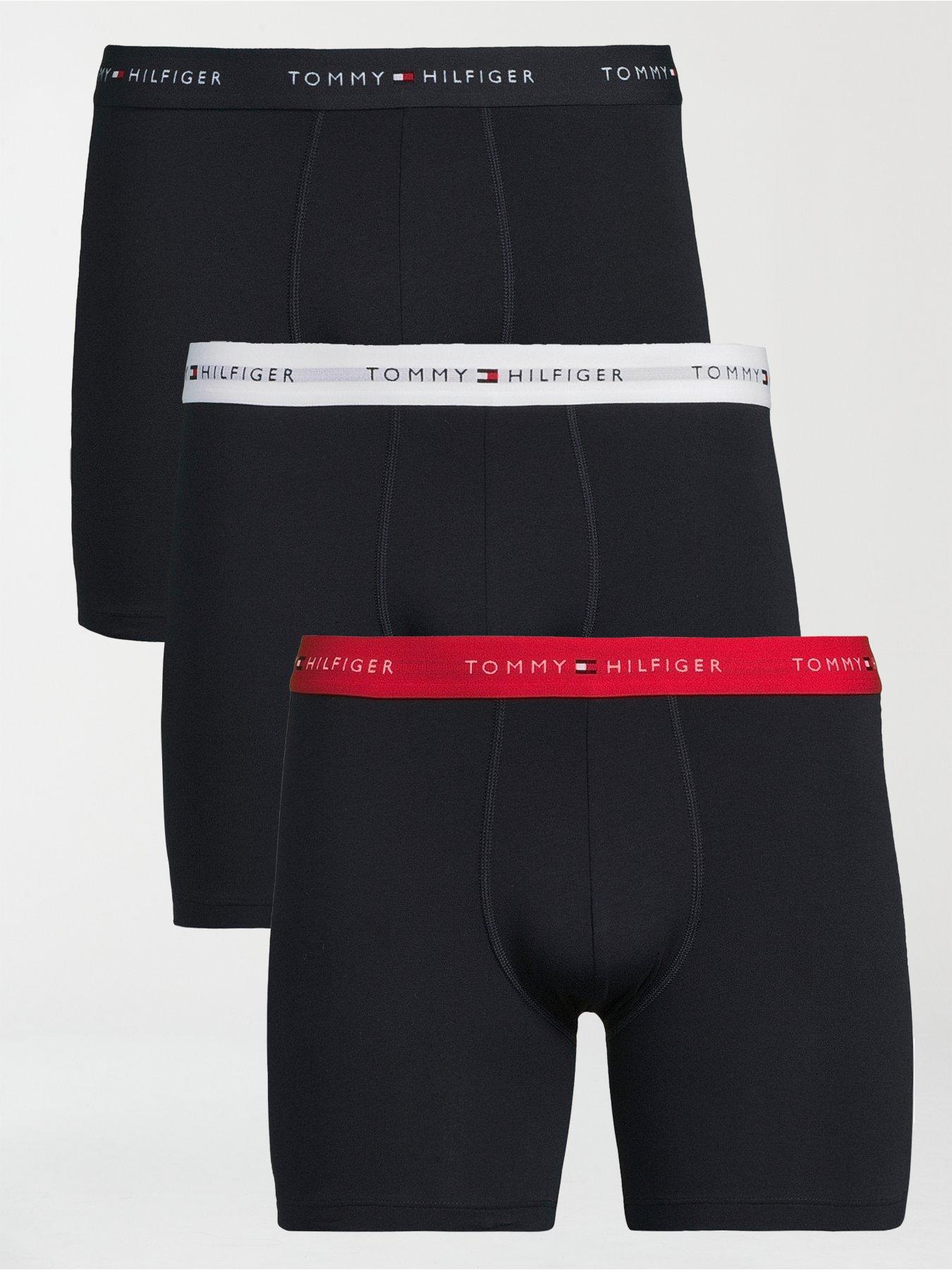 Tommy Hilfiger Tommy Hilfiger Signature Cotton Essential 3 Pack Boxer Briefs - Navy
