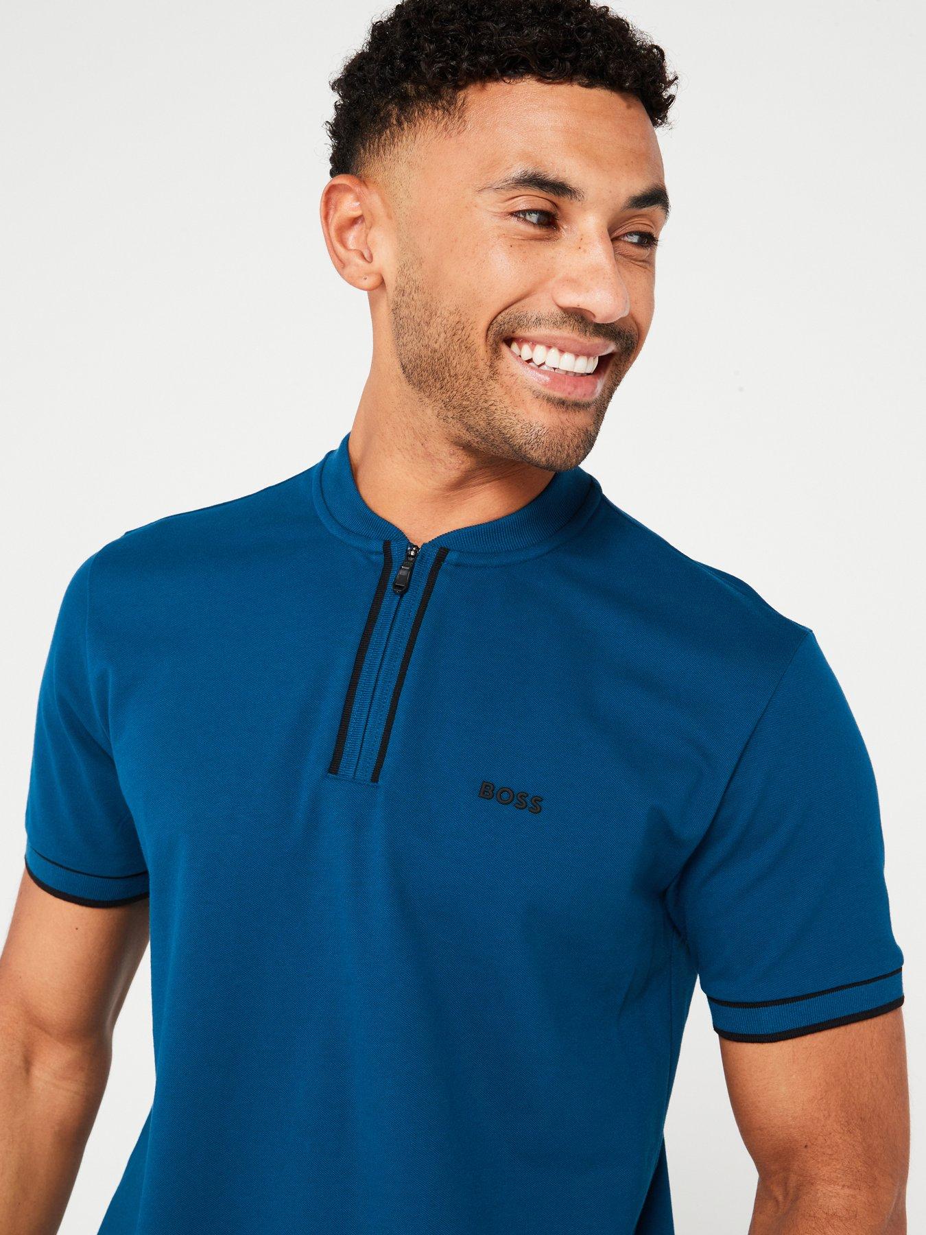 boss-boss-pariq-regular-fit-baseball-collar-zip-polo-shirt-blueoutfit