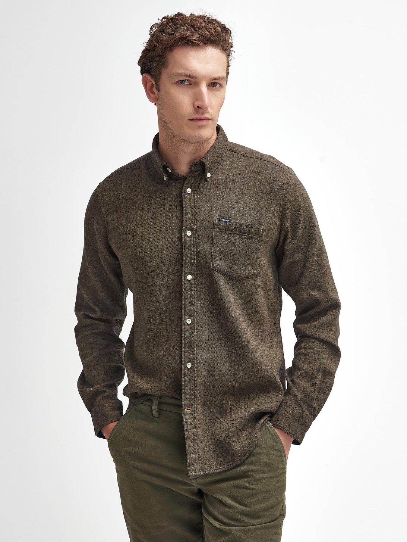 barbour-barbour-long-sleeve-buckley-tailored-herringbone-shirt-brownfront