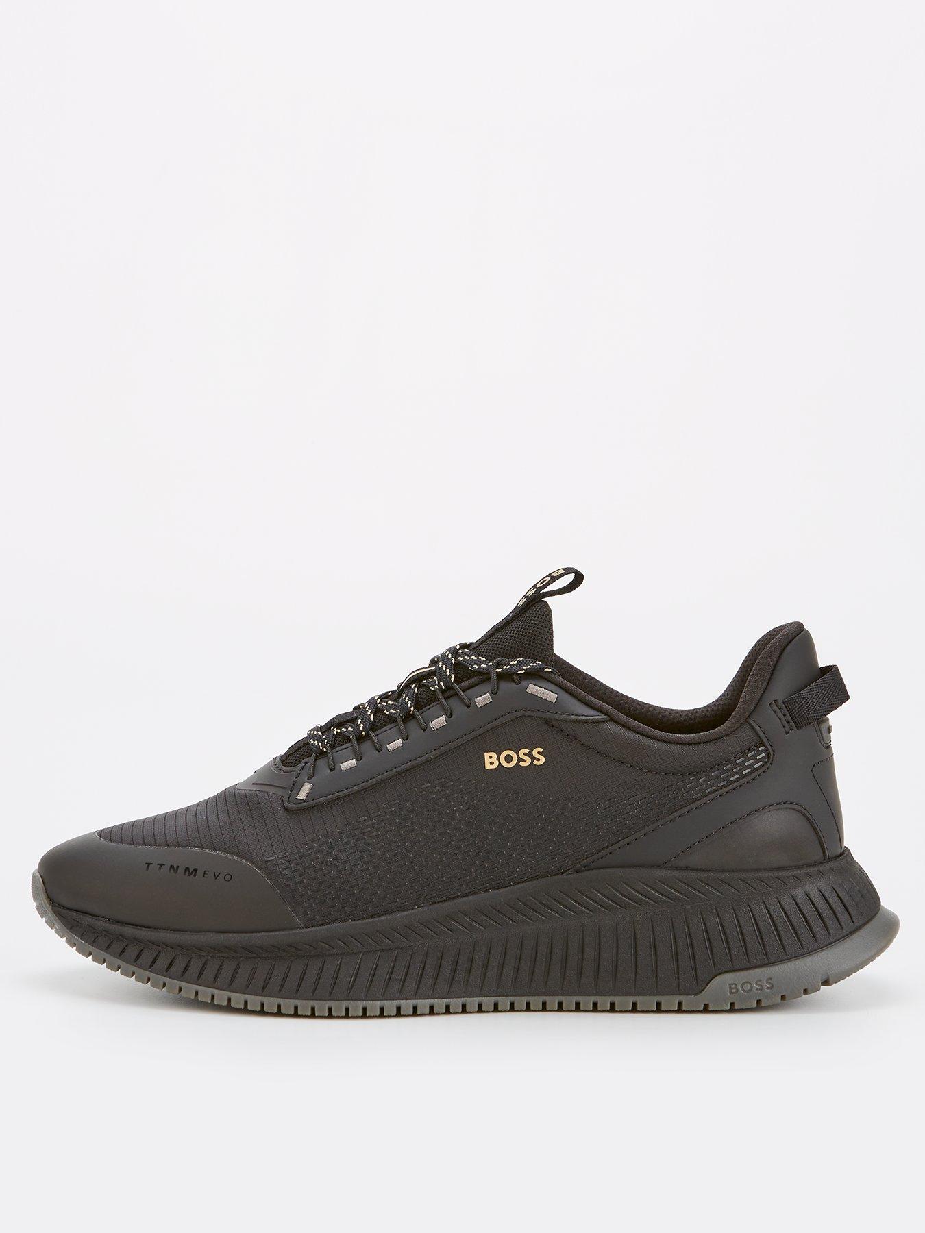 Image 1 of 6 of BOSS Boss Ttnm Evo Ripstop Heel Tab Lace Sneaker - Black/white