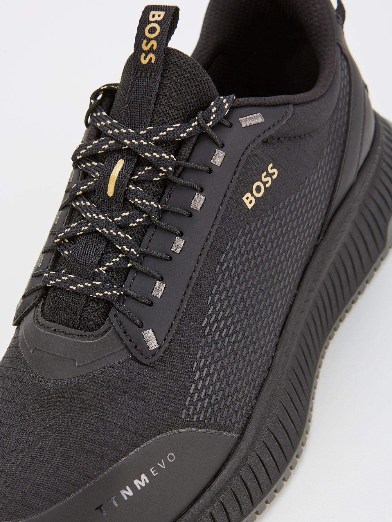 Image 6 of 6 of BOSS Boss Ttnm Evo Ripstop Heel Tab Lace Sneaker - Black/white
