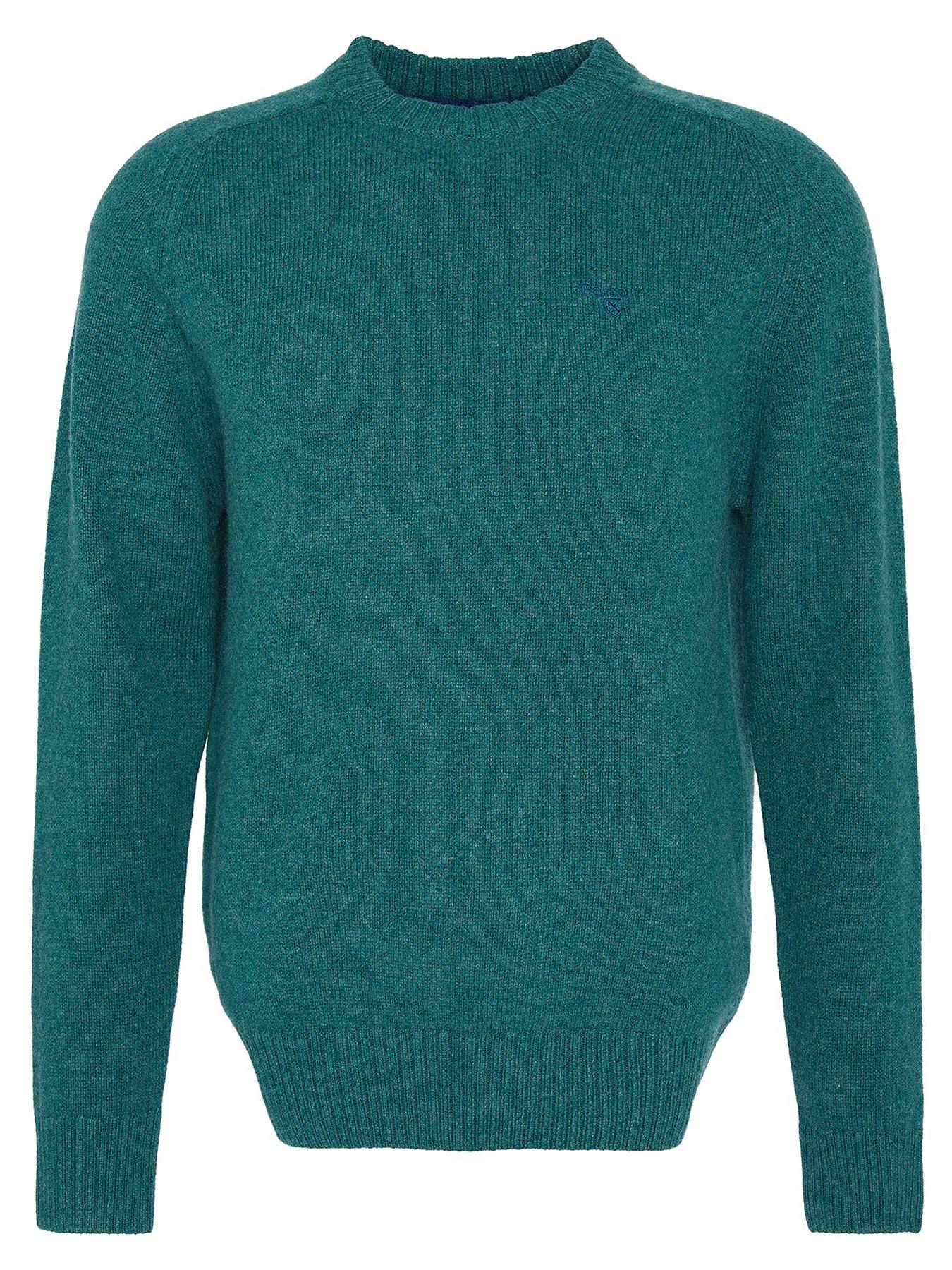 barbour-barbour-grangetown-merino-crew-knitted-jumper-greendetail