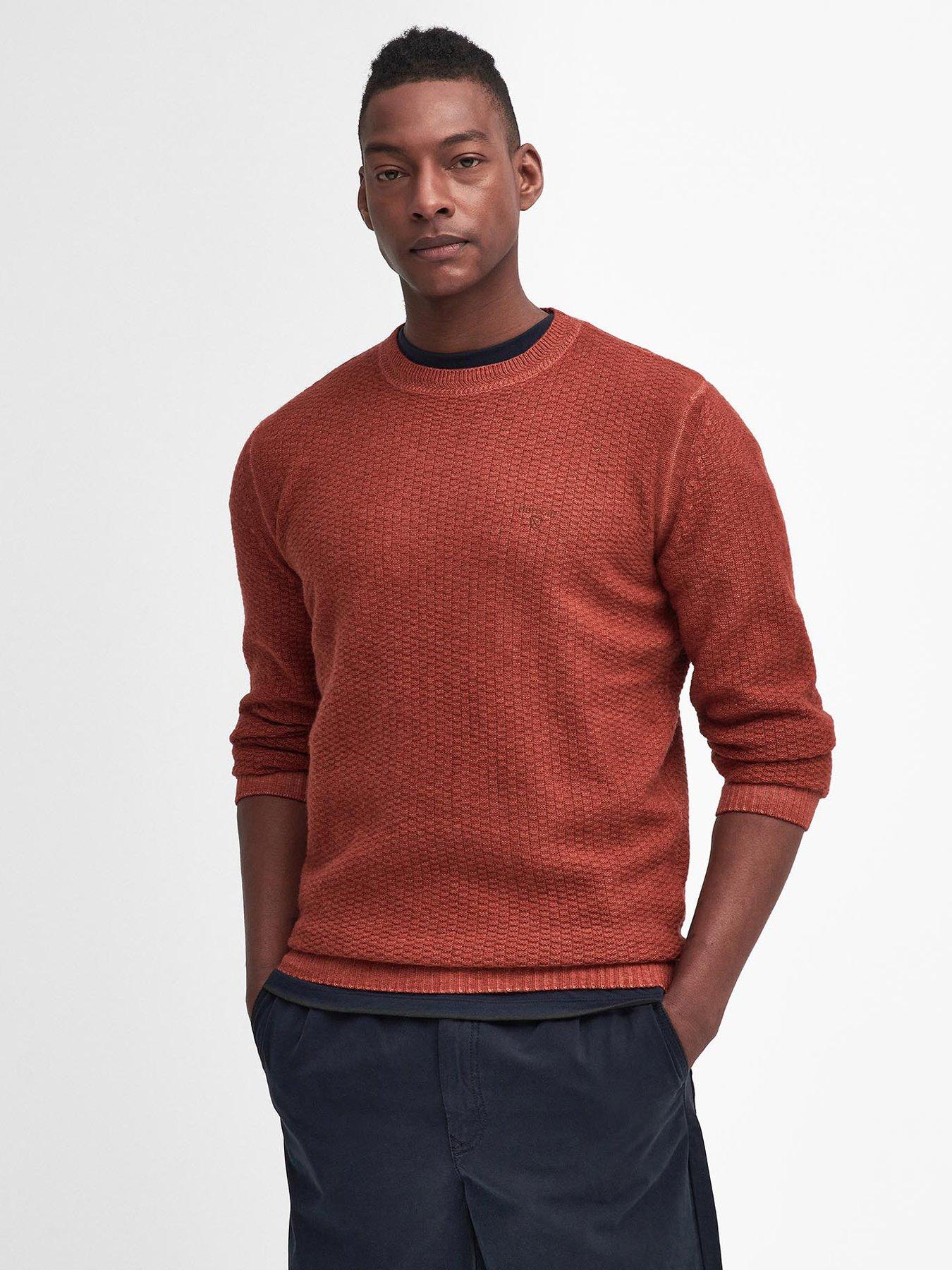 undefined Barbour Aston Knitted Crew Knitted Jumper - Orange