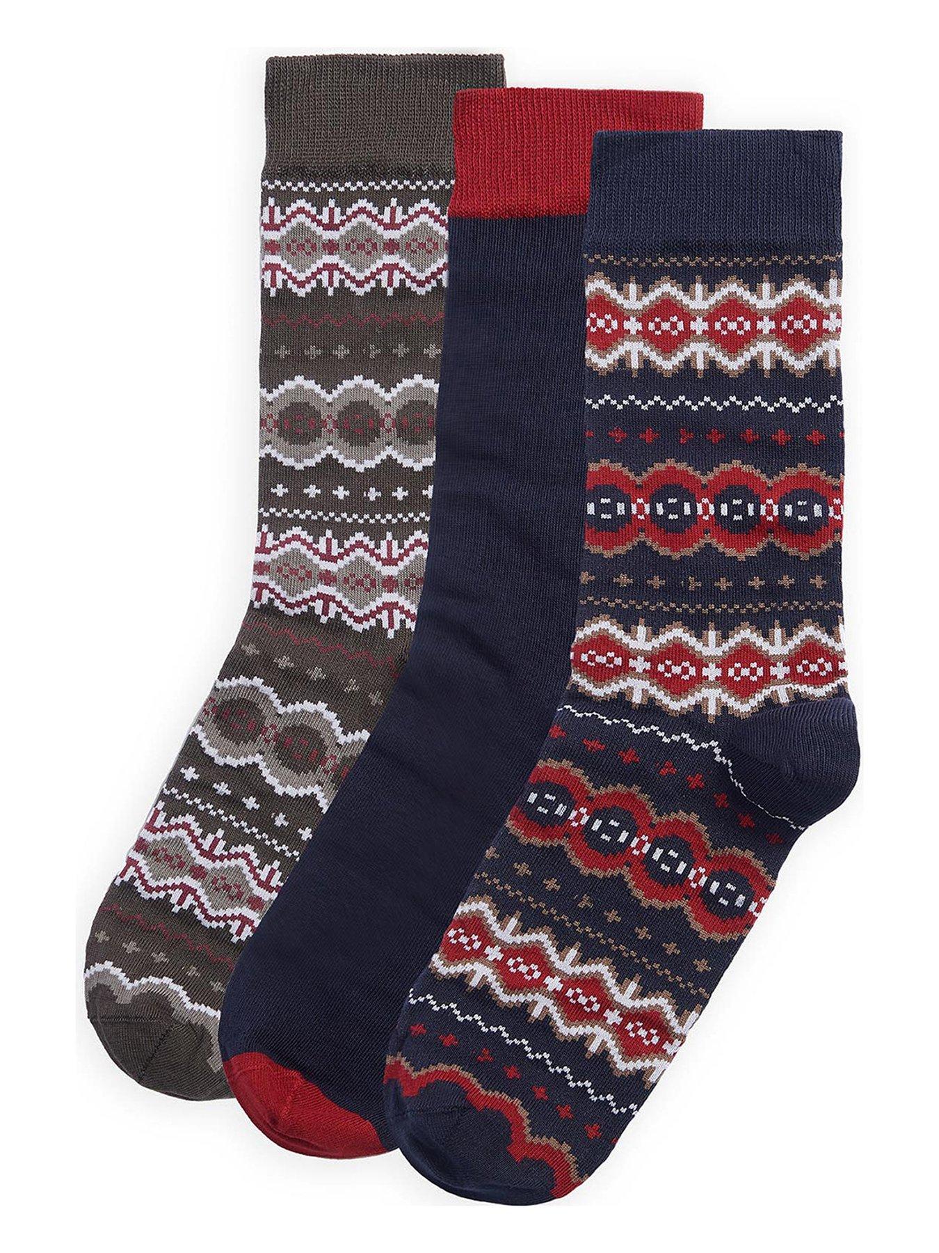 barbour-barbour-3-pack-fairisle-crew-socks-gift-box-multi