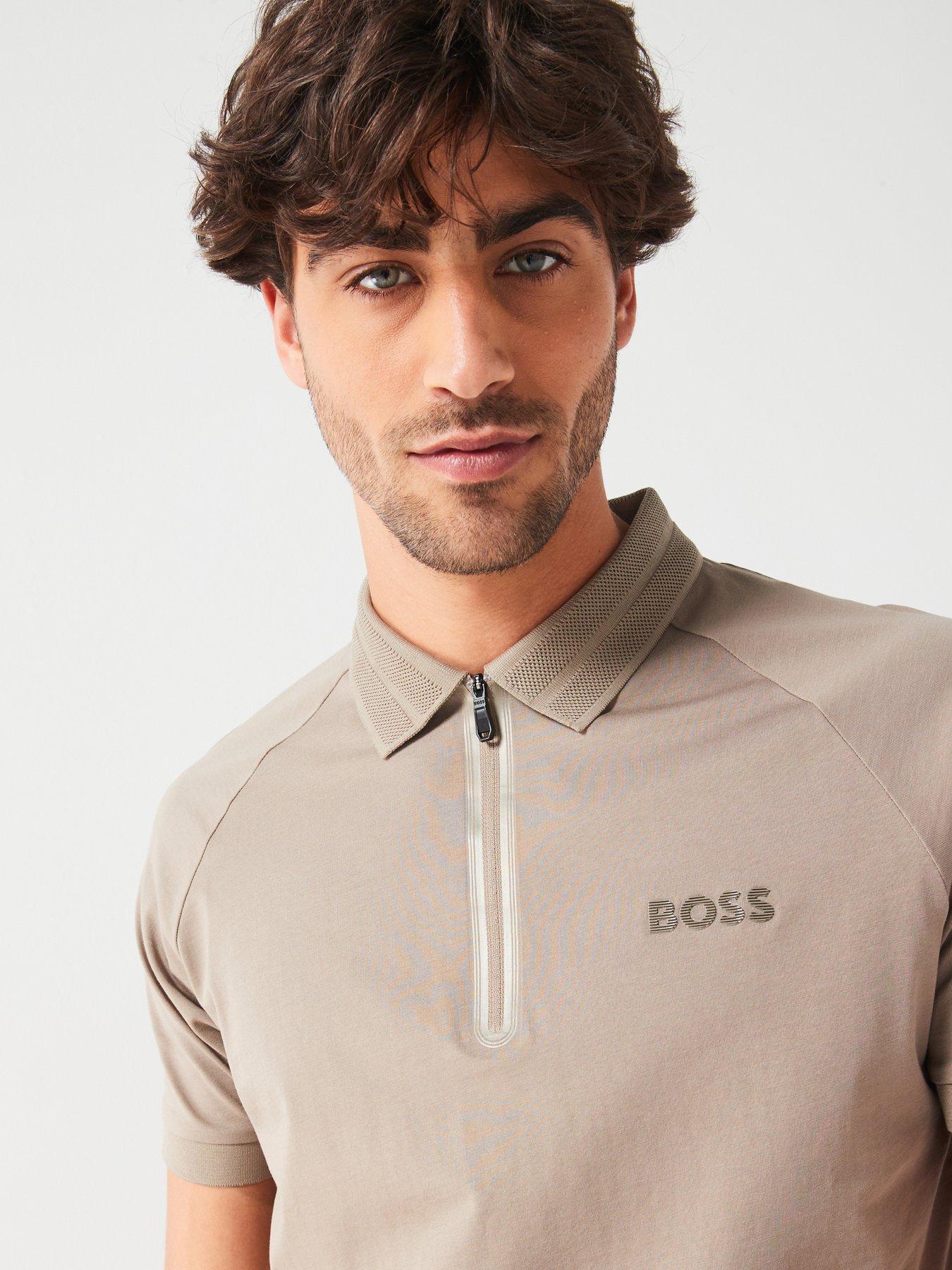 boss-philix-mirror-regular-fit-zip-polo-shirt-khakioutfit