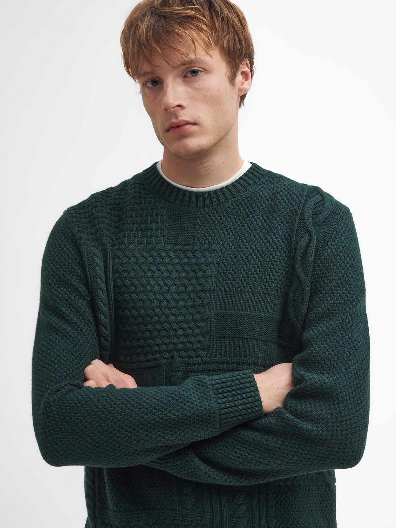 barbour-barbour-casey-cable-crew-knitted-jumper-dark-greenoutfit