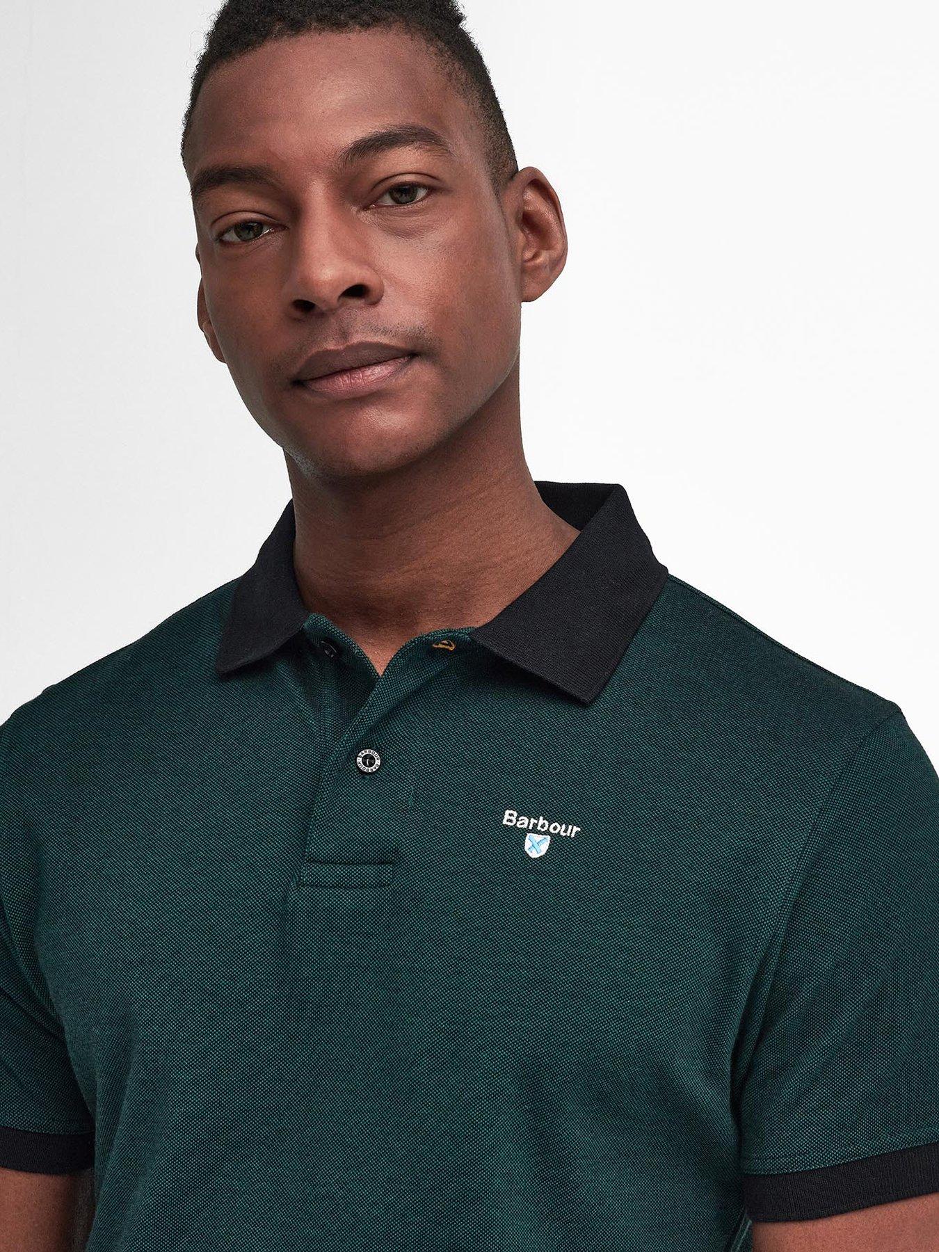 barbour-barbour-essential-sports-mix-short-sleeve-polo-shirt-dark-greenoutfit