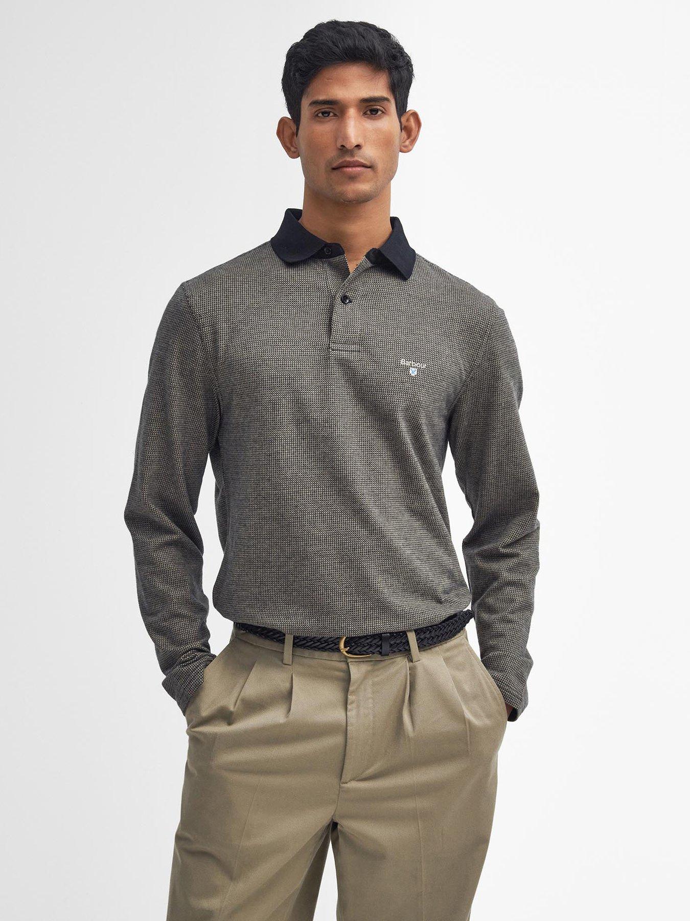 barbour-barbour-walkford-long-sleeve-tailored-polo-shirt-brownfront