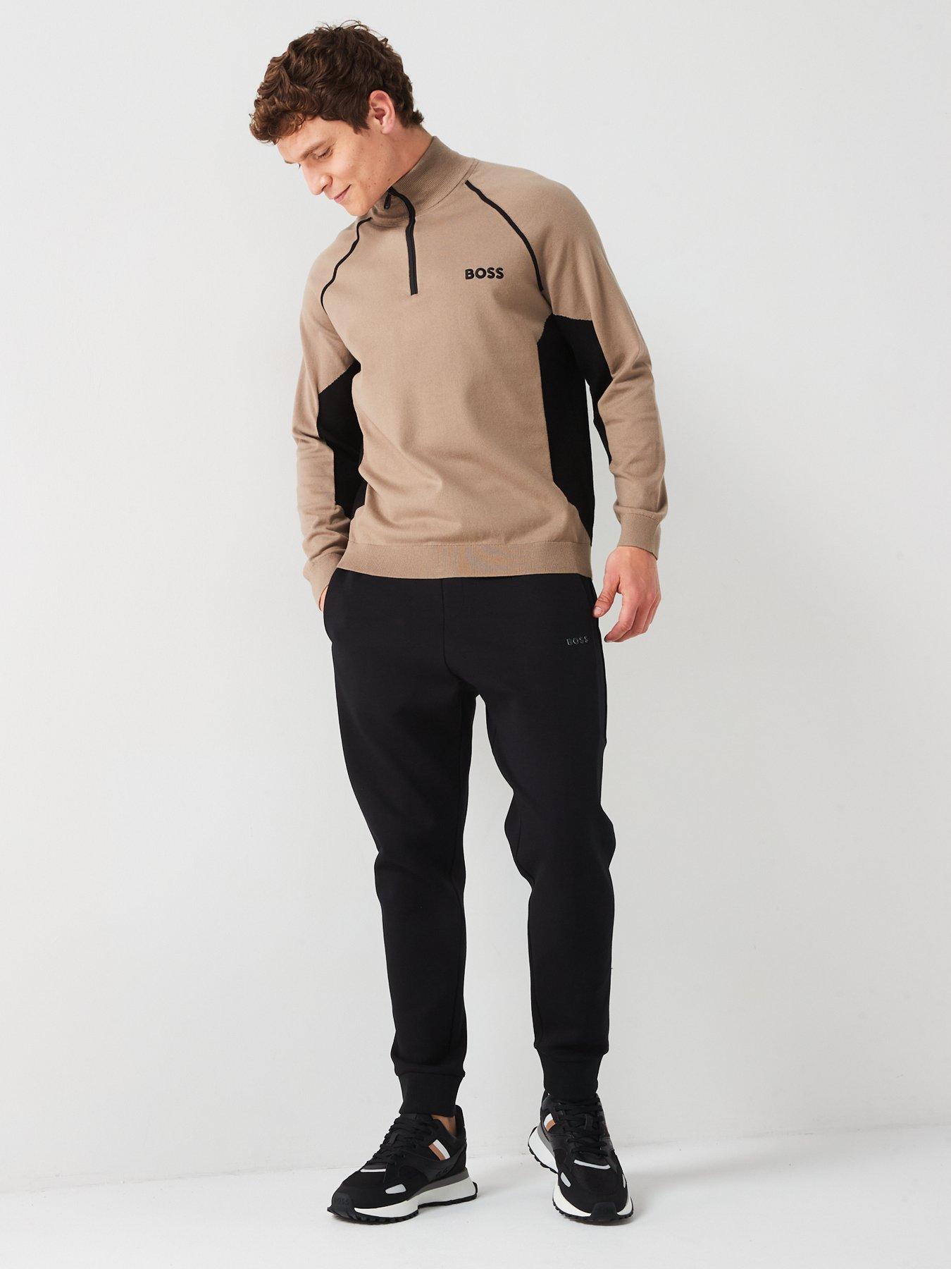 boss-hydro-x-14-zip-cotton-stretch-knitted-jumper-khakiback