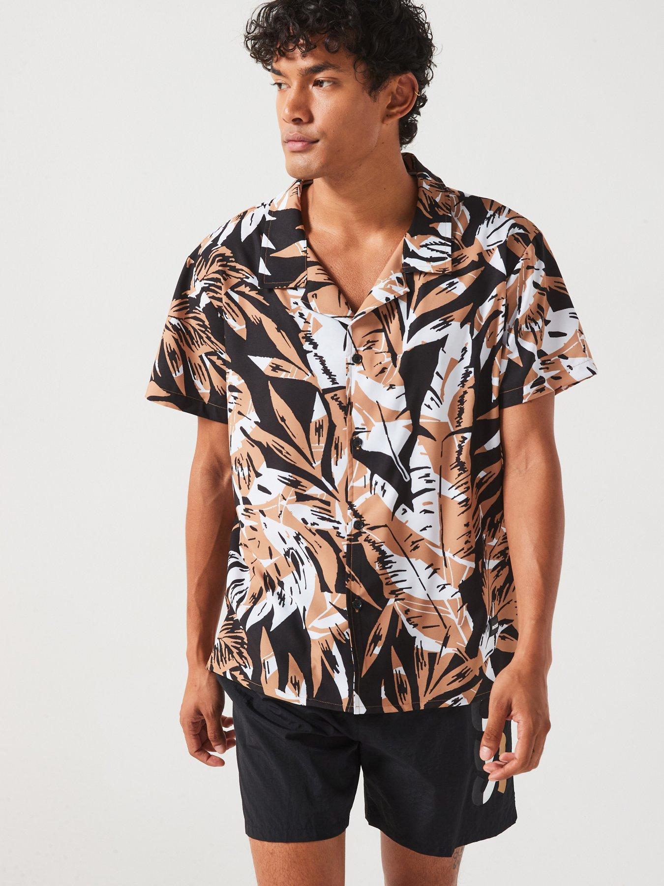 boss-floral-print-beach-shirt