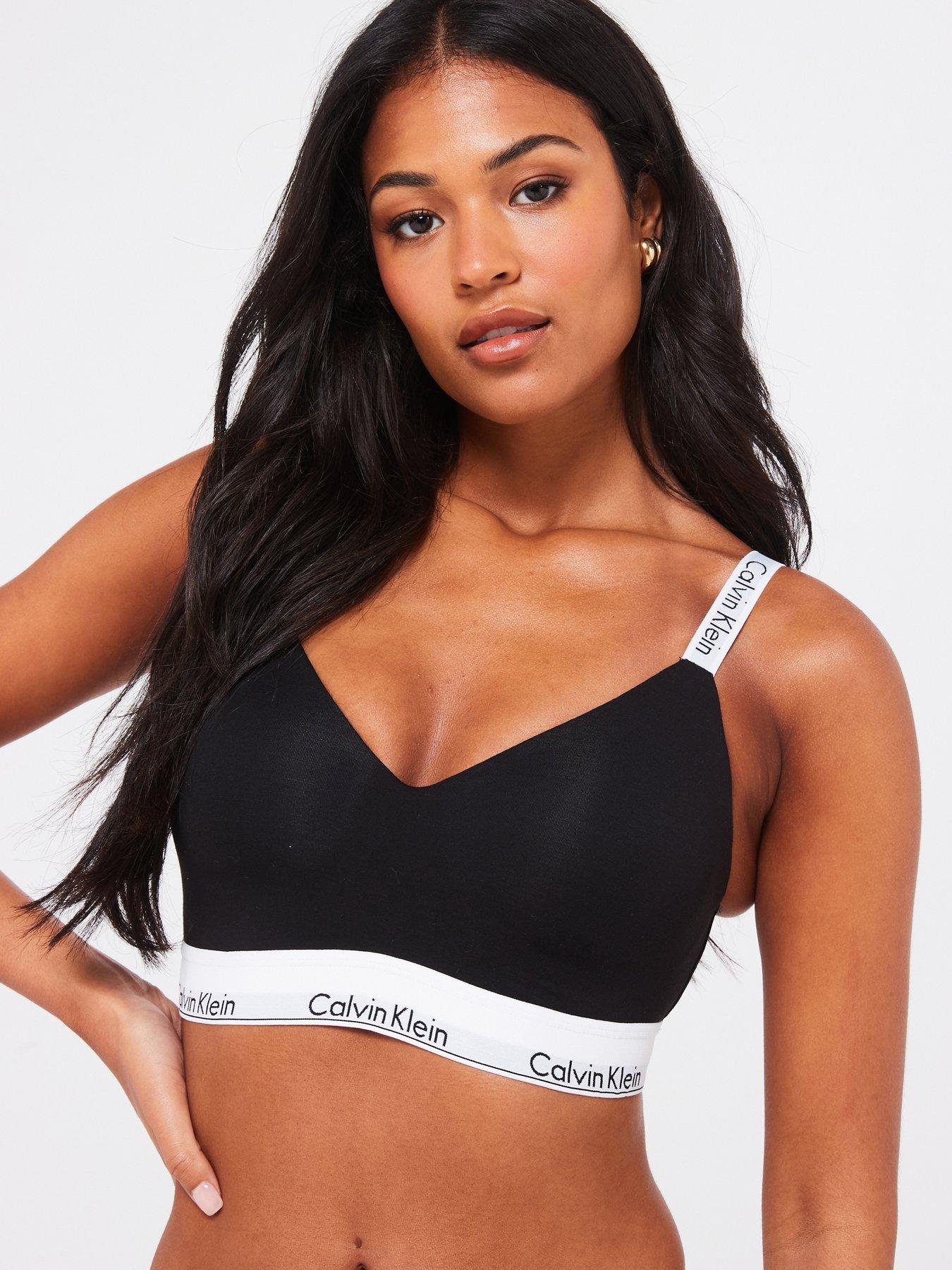 Full Cup Lightly Lined Bralette Black