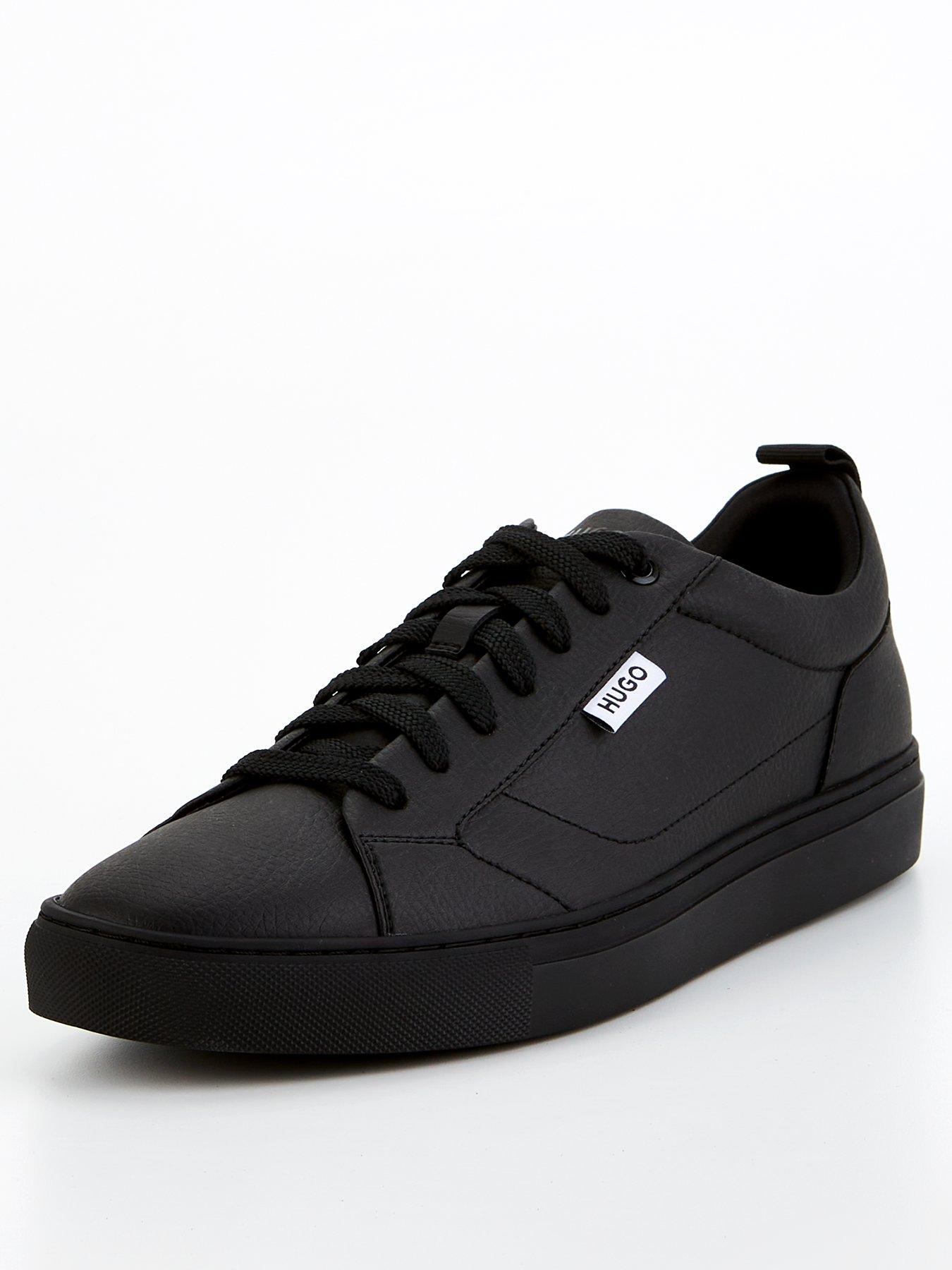 hugo-hugo-morrie-leather-lace-court-trainer-blackstillFront