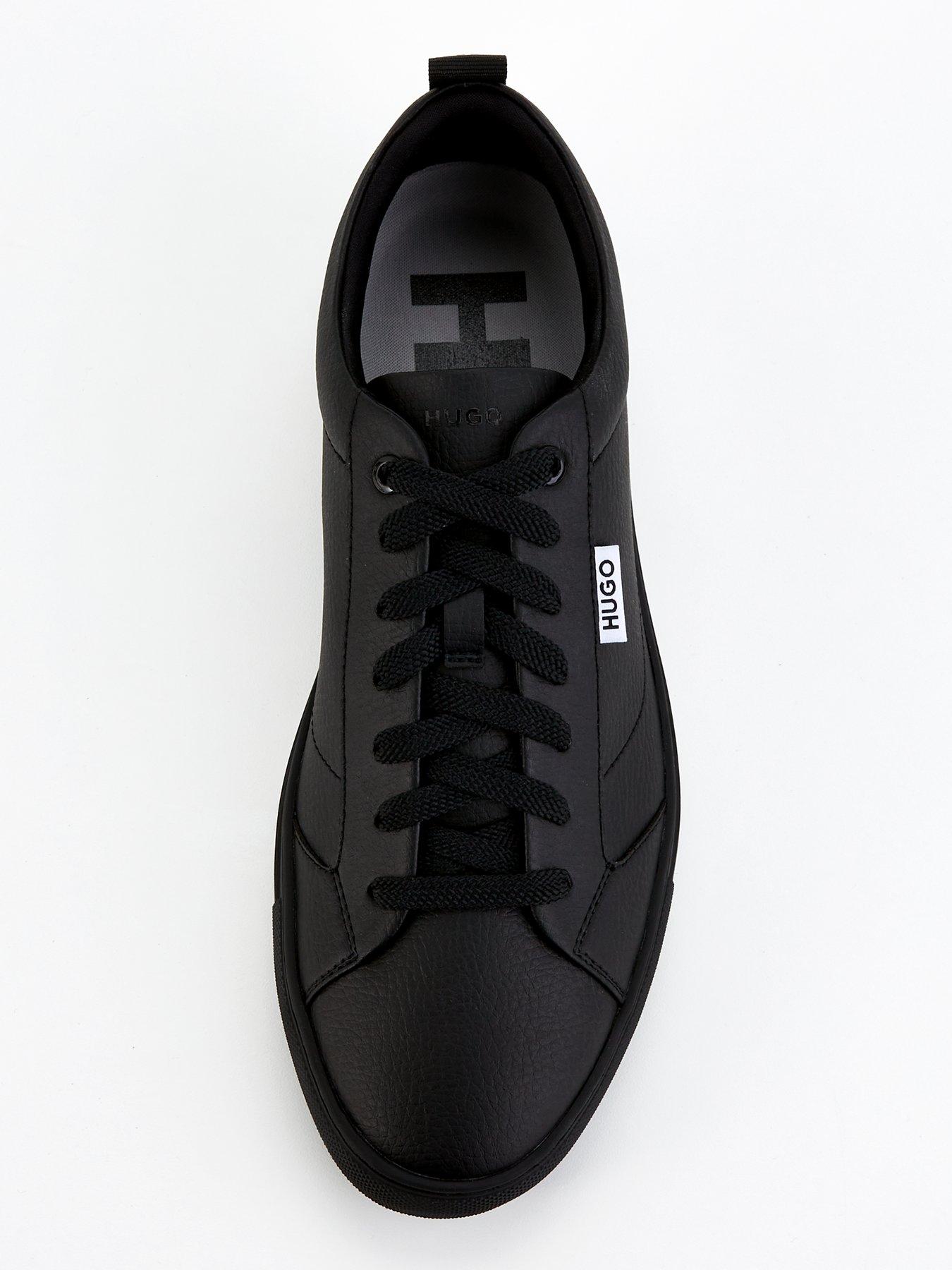 hugo-hugo-morrie-leather-lace-court-trainer-blackoutfit