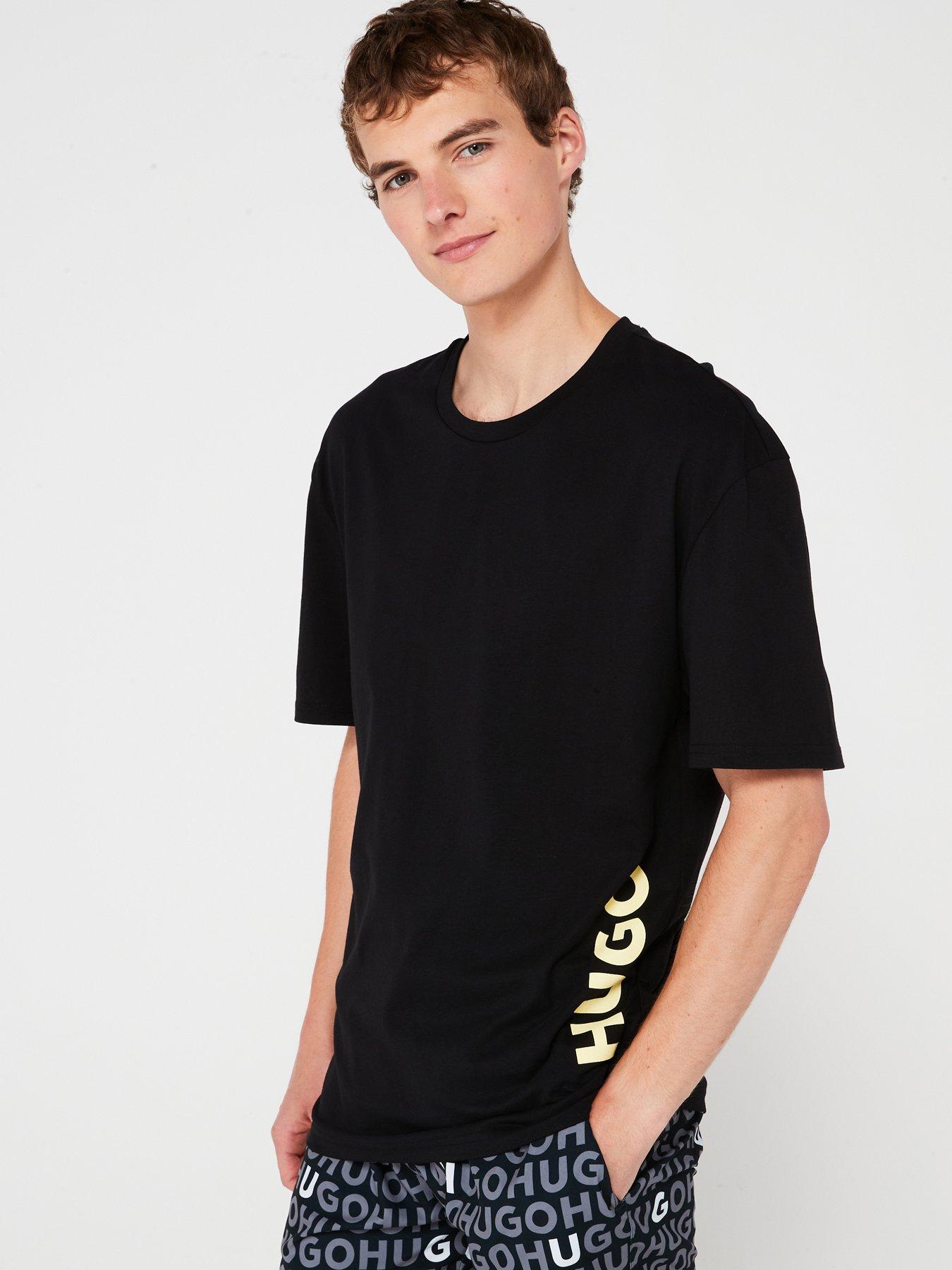 hugo-hugo-side-logo-relaxed-fit-t-shirt-black