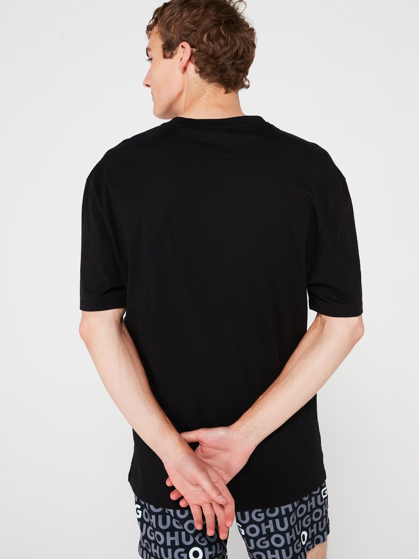 hugo-hugo-side-logo-relaxed-fit-t-shirt-blackstillFront