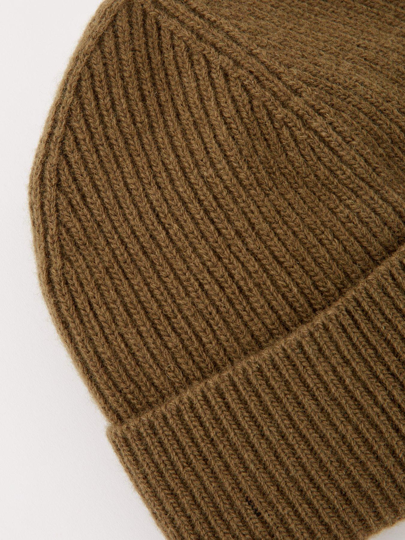 hugo-hugo-blue-xafi-smiley-beanie-hat-khakidetail