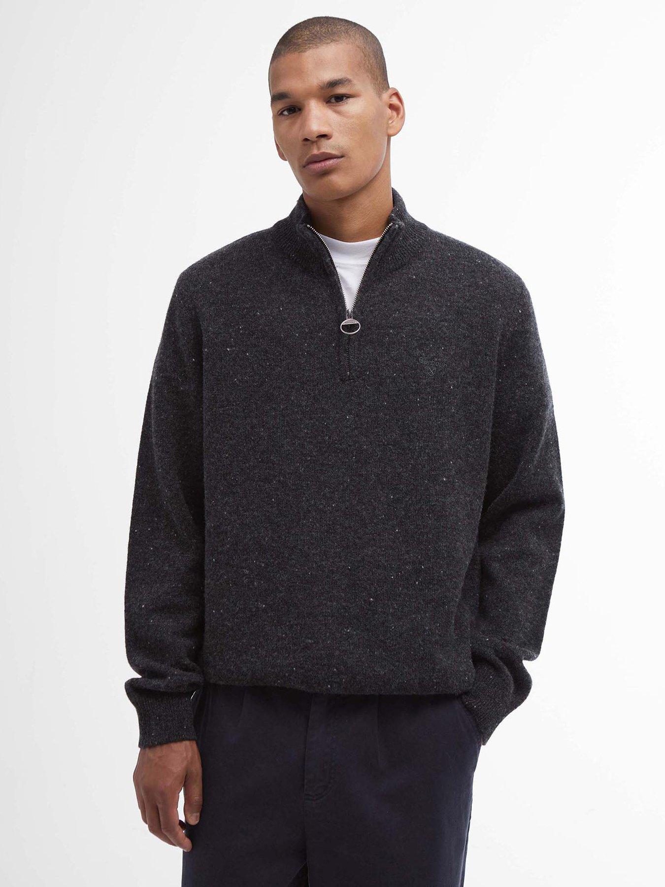 Barbour half zip knit jumper sale