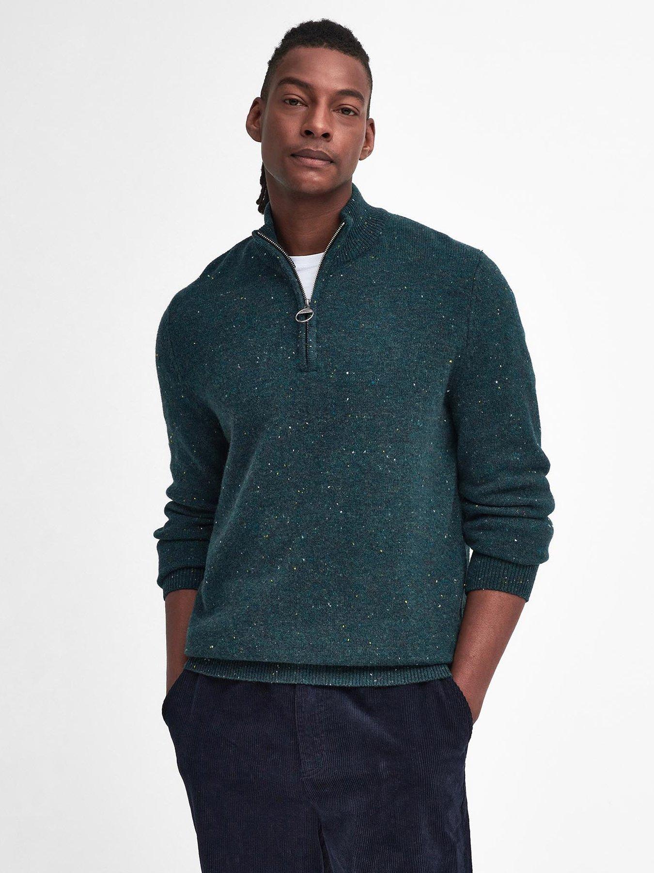 undefined Barbour Tainsbury Half Zip Knitted Jumper - Dark Green