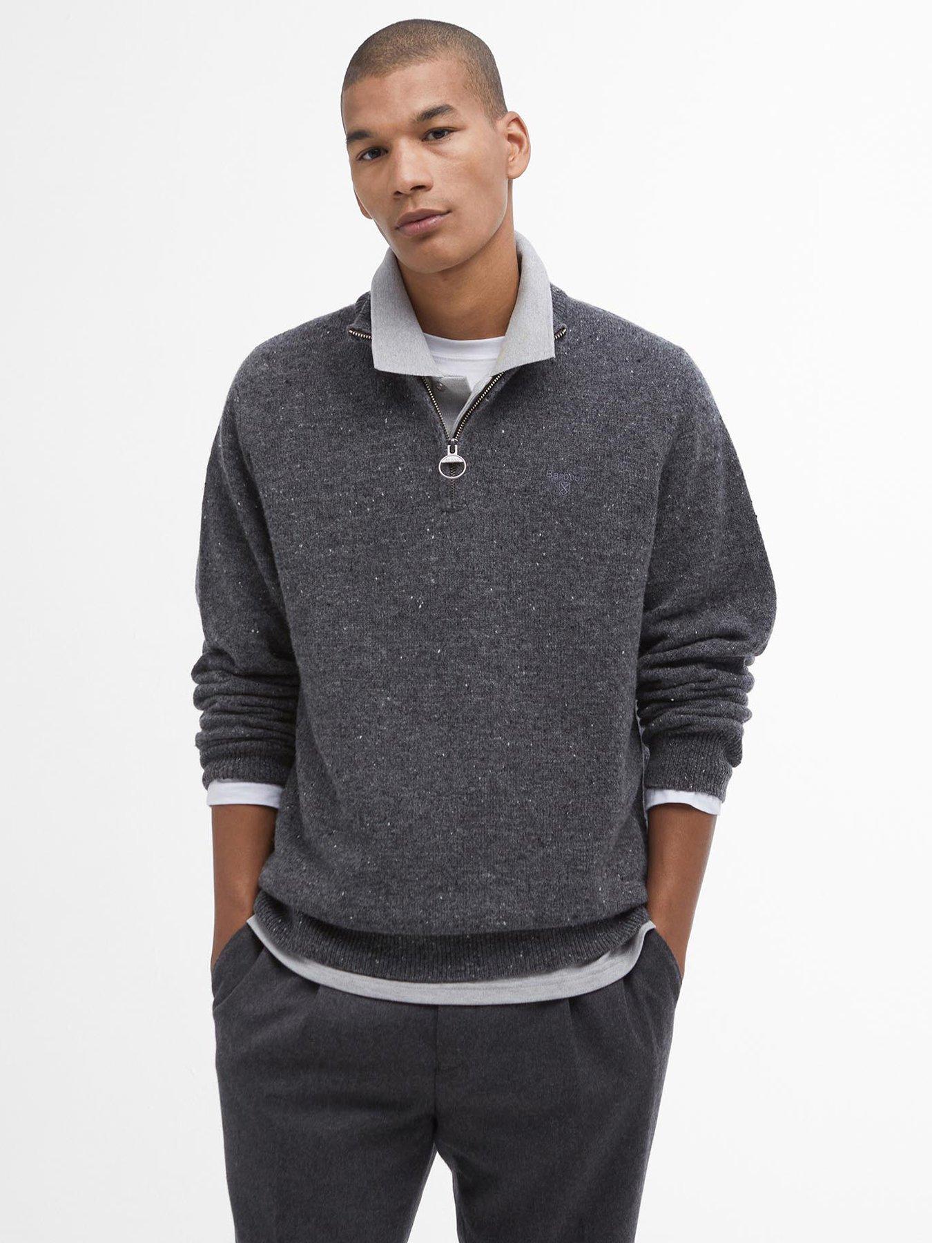 undefined Barbour Tainsbury Half Zip Knitted Jumper - Grey