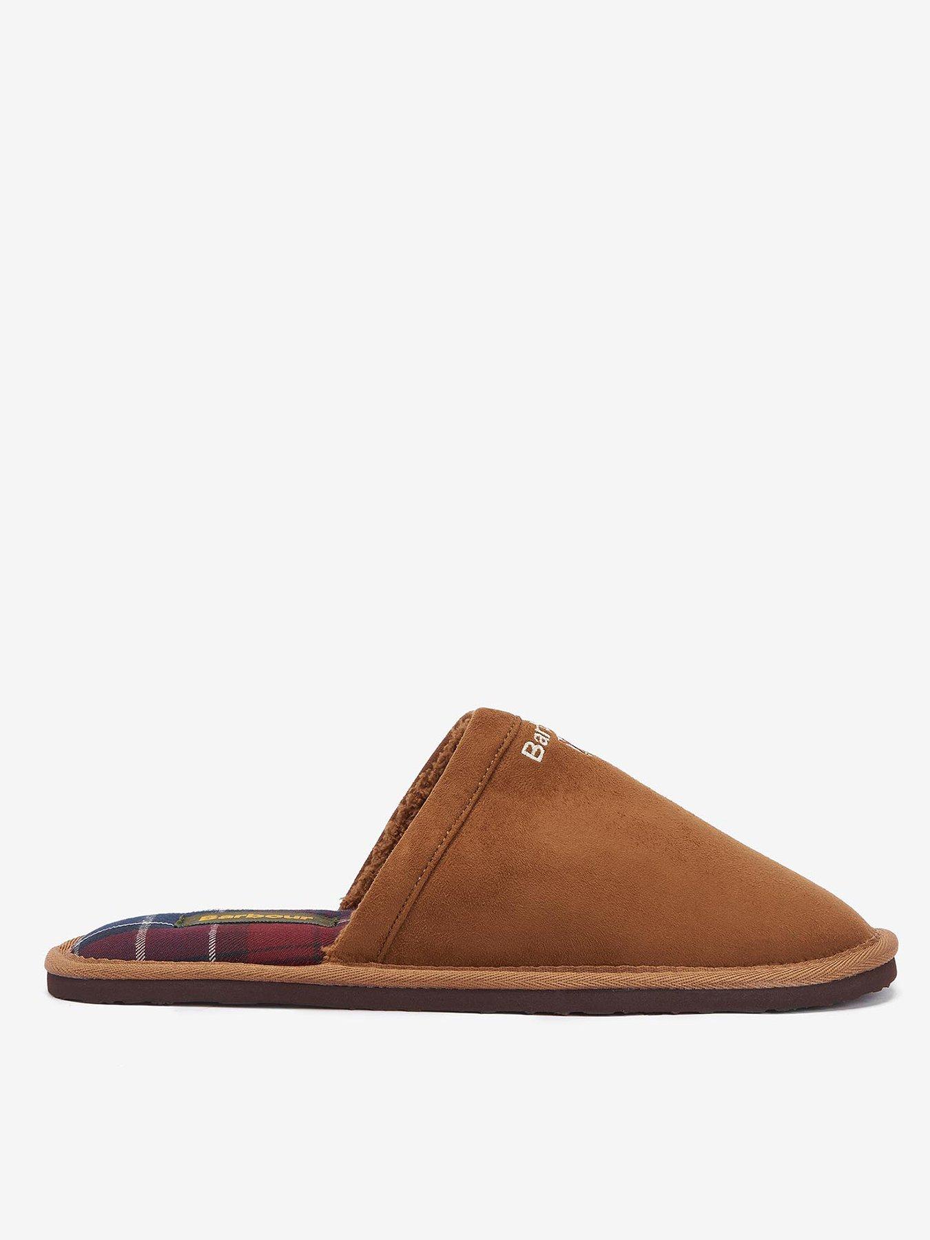 Image 1 of 6 of Barbour Everitt Mule Slippers - Light Brown