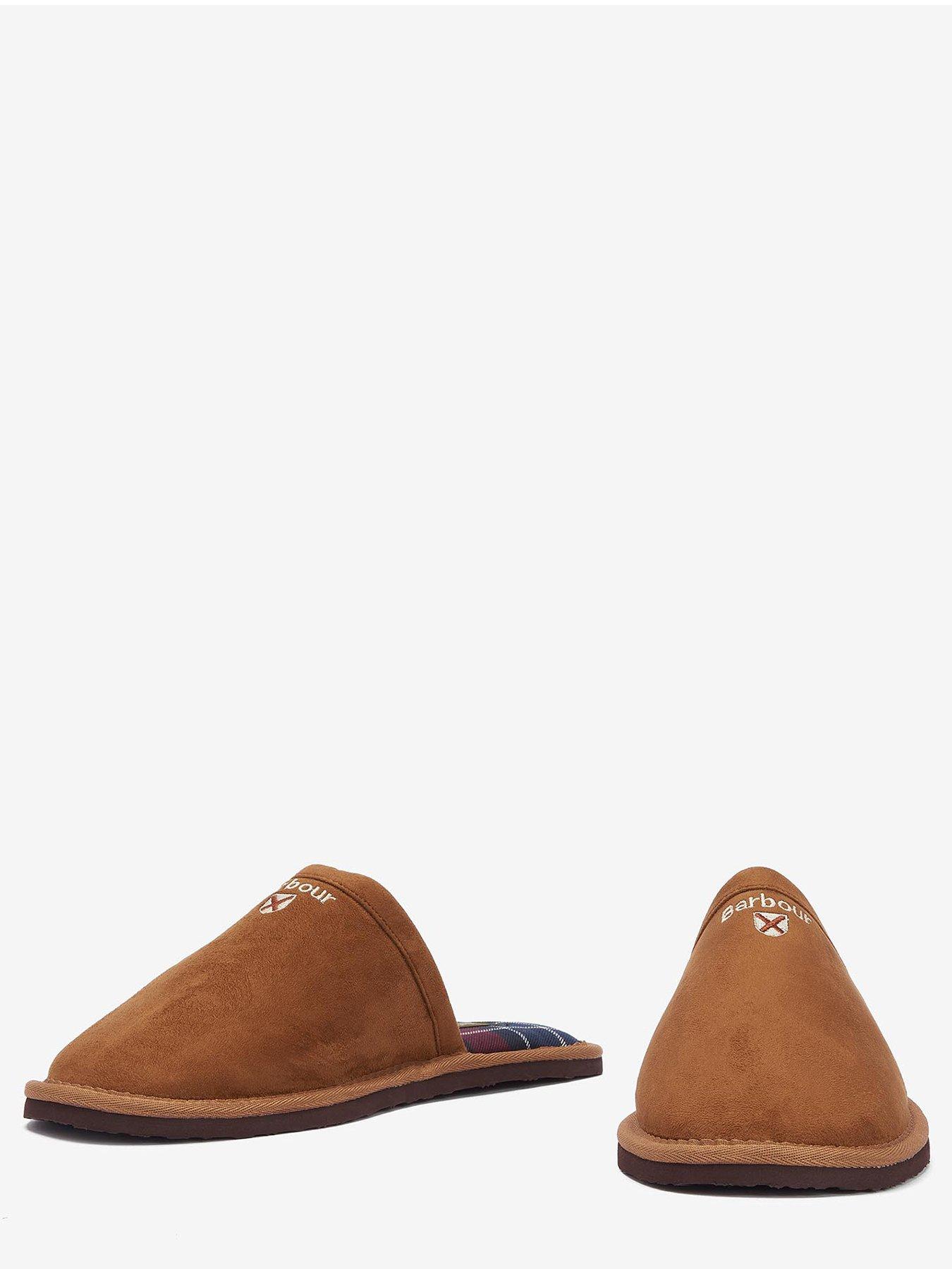 Image 4 of 6 of Barbour Everitt Mule Slippers - Light Brown