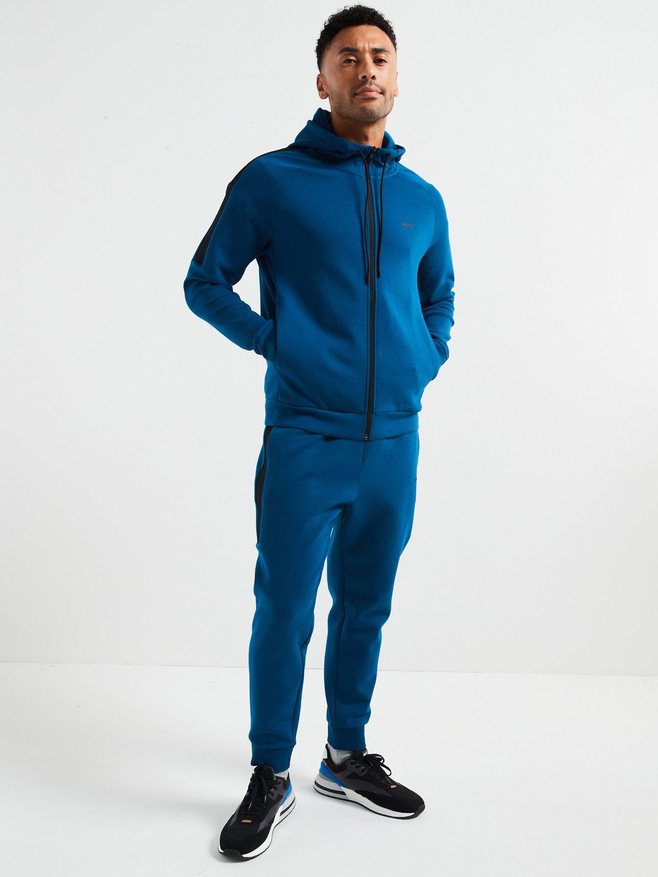 boss-boss-tracksuit-set-regular-fit-zip-thru-hooded-tracksuit-bluefront