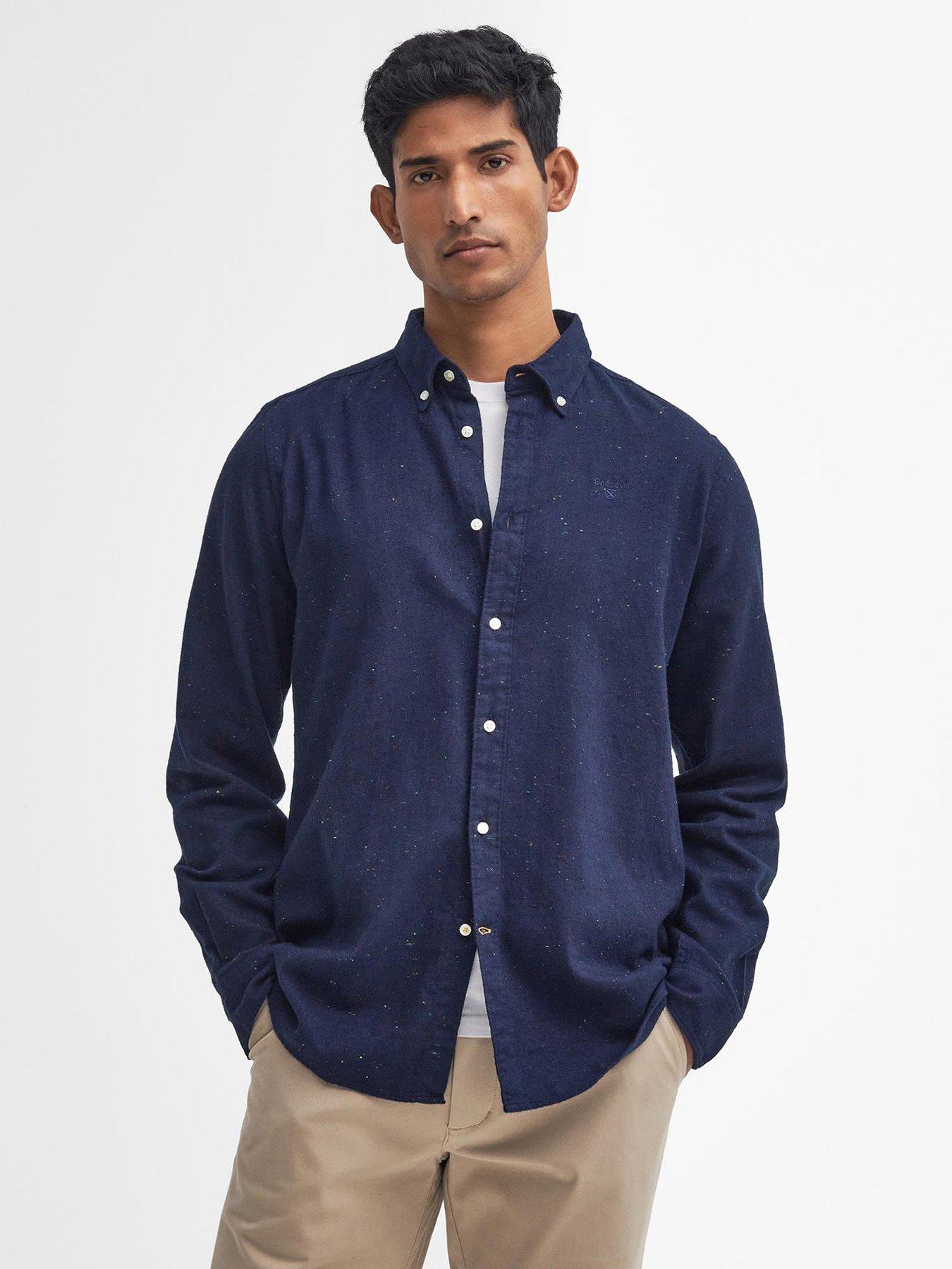 barbour-barbour-long-sleeve-tainsbury-tailored-fleck-twill-shirt-navy