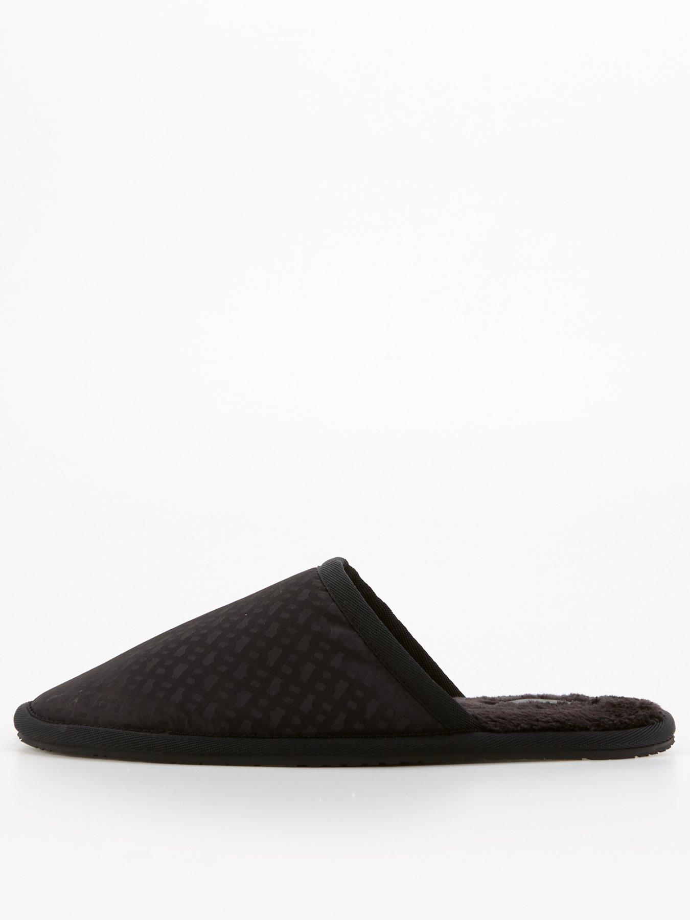 boss-boss-home-slip-mono-print-mule-slipper-black