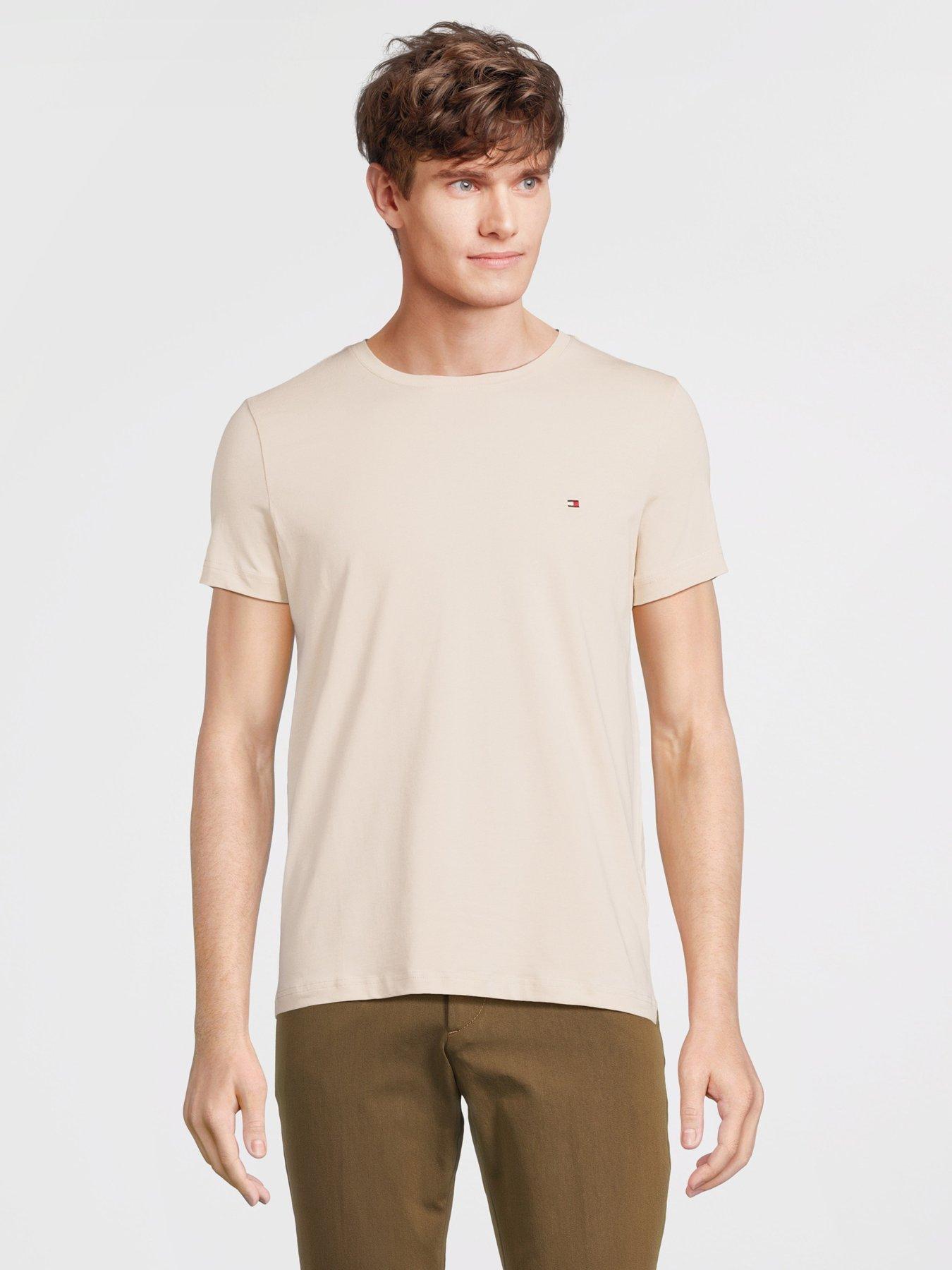 tommy-hilfiger-tommy-jeans-stretch-slim-t-shirt-beige