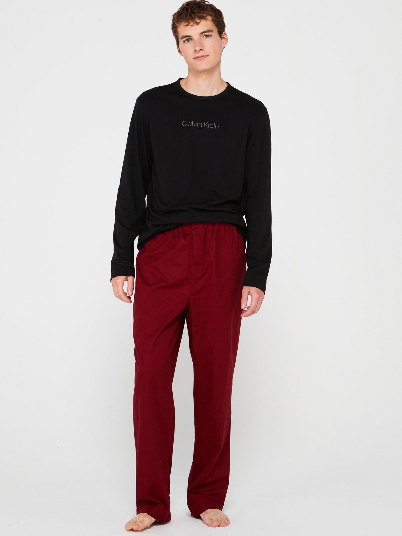 calvin-klein-calvin-klein-cotton-poplin-long-sleeve-t-shirt-pyjama-set-multifront