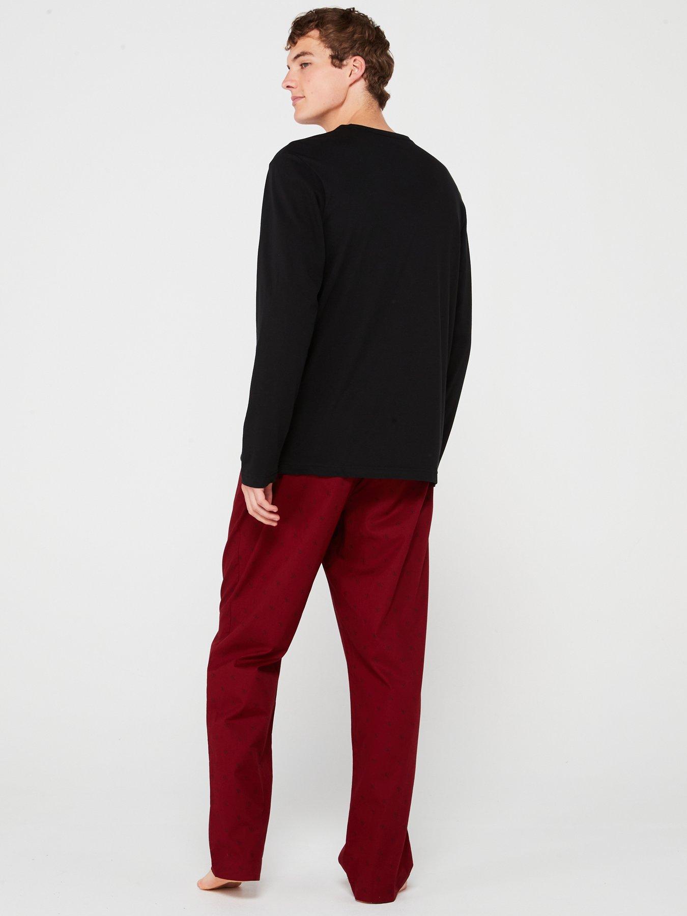 calvin-klein-calvin-klein-cotton-poplin-long-sleeve-t-shirt-pyjama-set-multistillFront