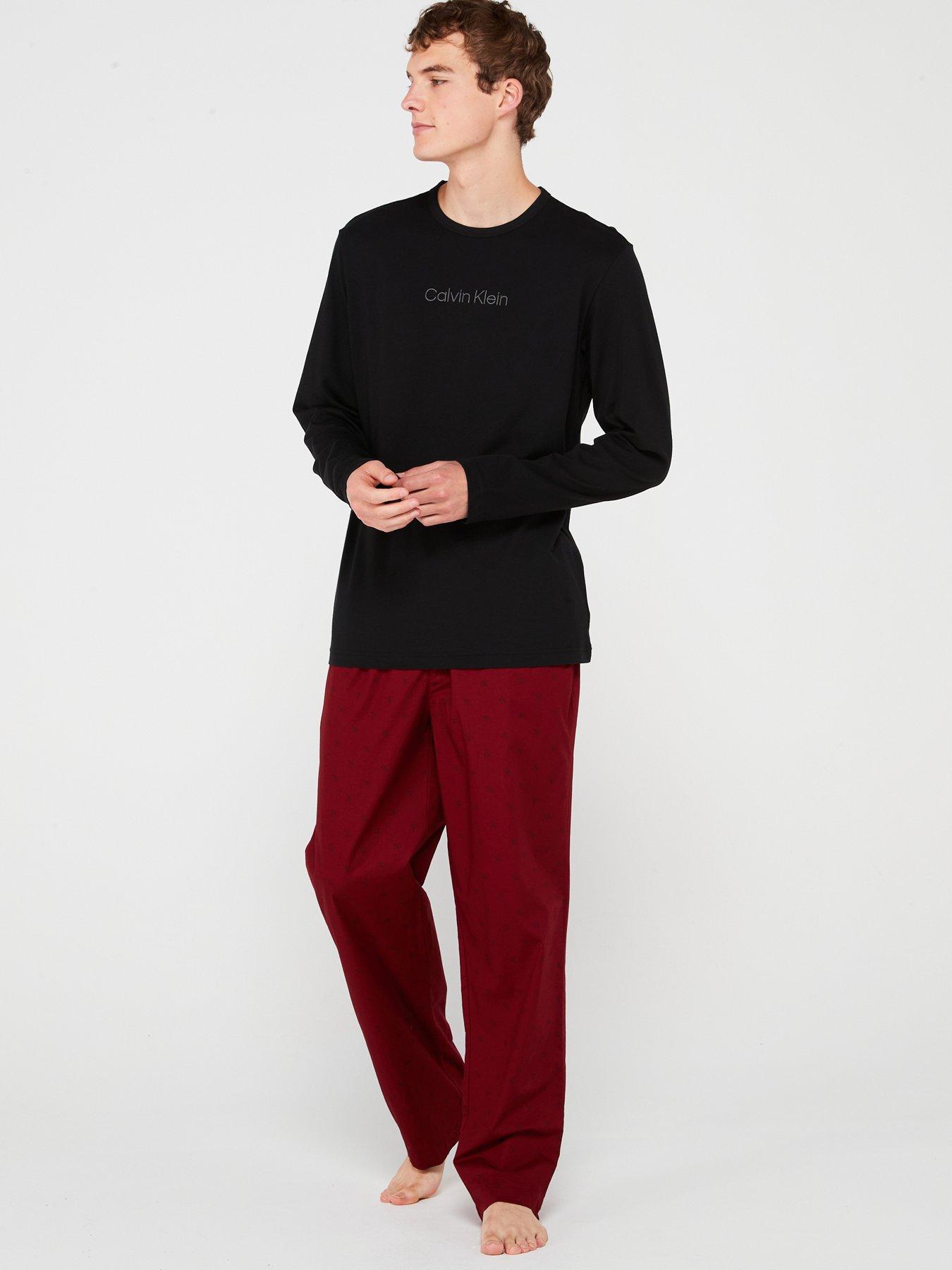 calvin-klein-calvin-klein-cotton-poplin-long-sleeve-t-shirt-pyjama-set-multiback