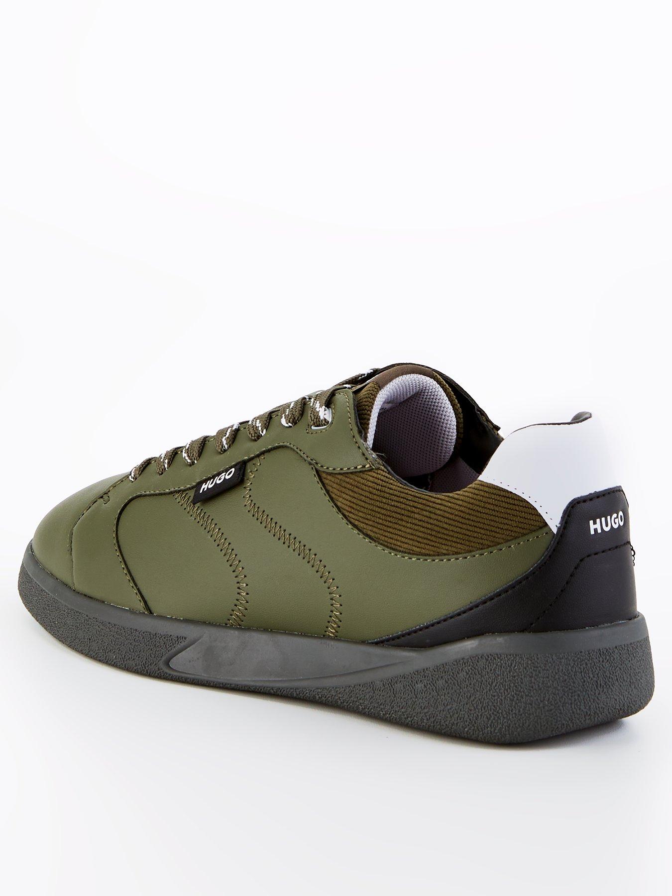 Image 3 of 7 of HUGO Hugo Riven Tennis Lace Trainer - Khaki