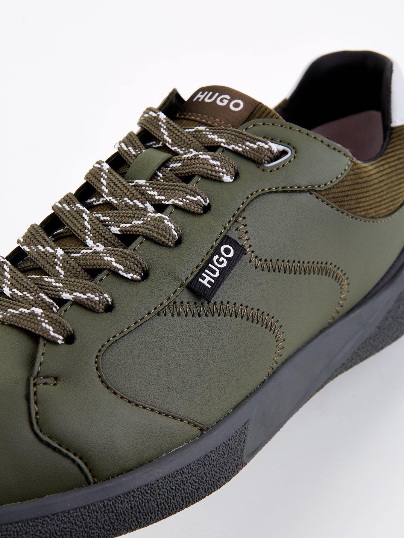 Image 7 of 7 of HUGO Hugo Riven Tennis Lace Trainer - Khaki