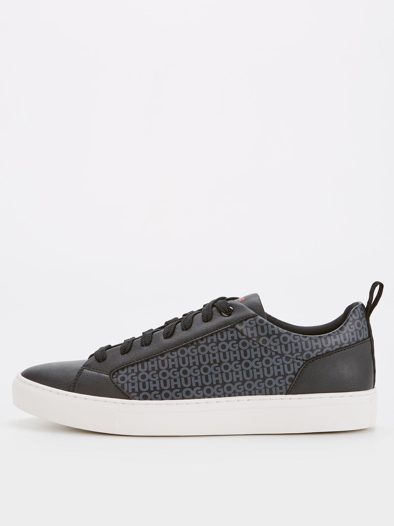 undefined Hugo Morrie All Over Mono Print Trainer - Black