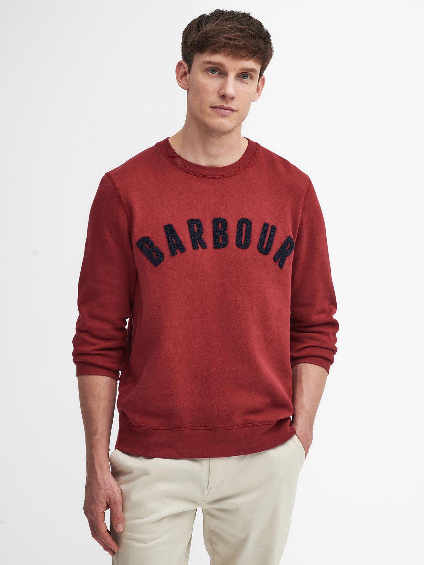 undefined Barbour Prep Logo Crew Neck Sweat Top - Red