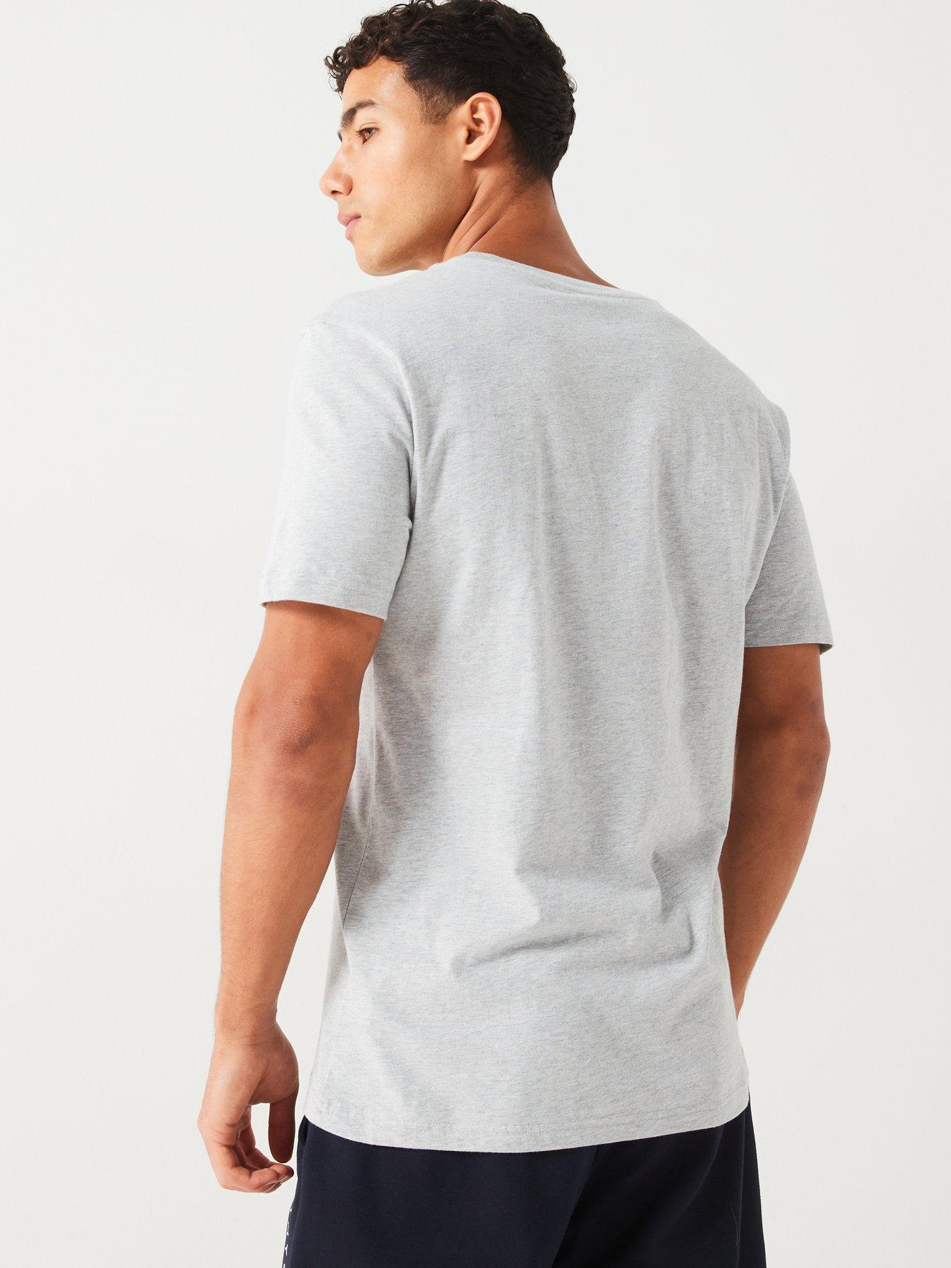 Image 3 of 7 of Tommy Hilfiger Left Chest Flag Logo 3 Pack Loungewear T-Shirt - Brown