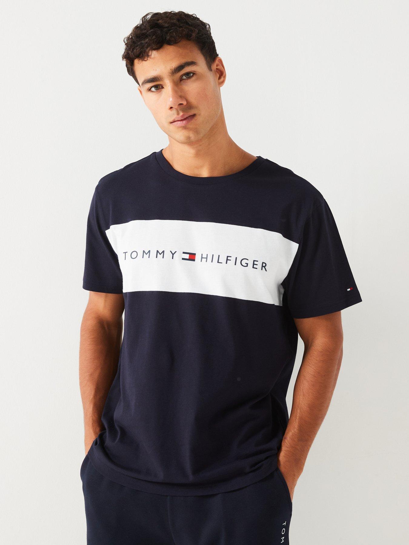 tommy-hilfiger-tommy-hilfiger-original-chest-stripe-loungewear-t-shirt-navy