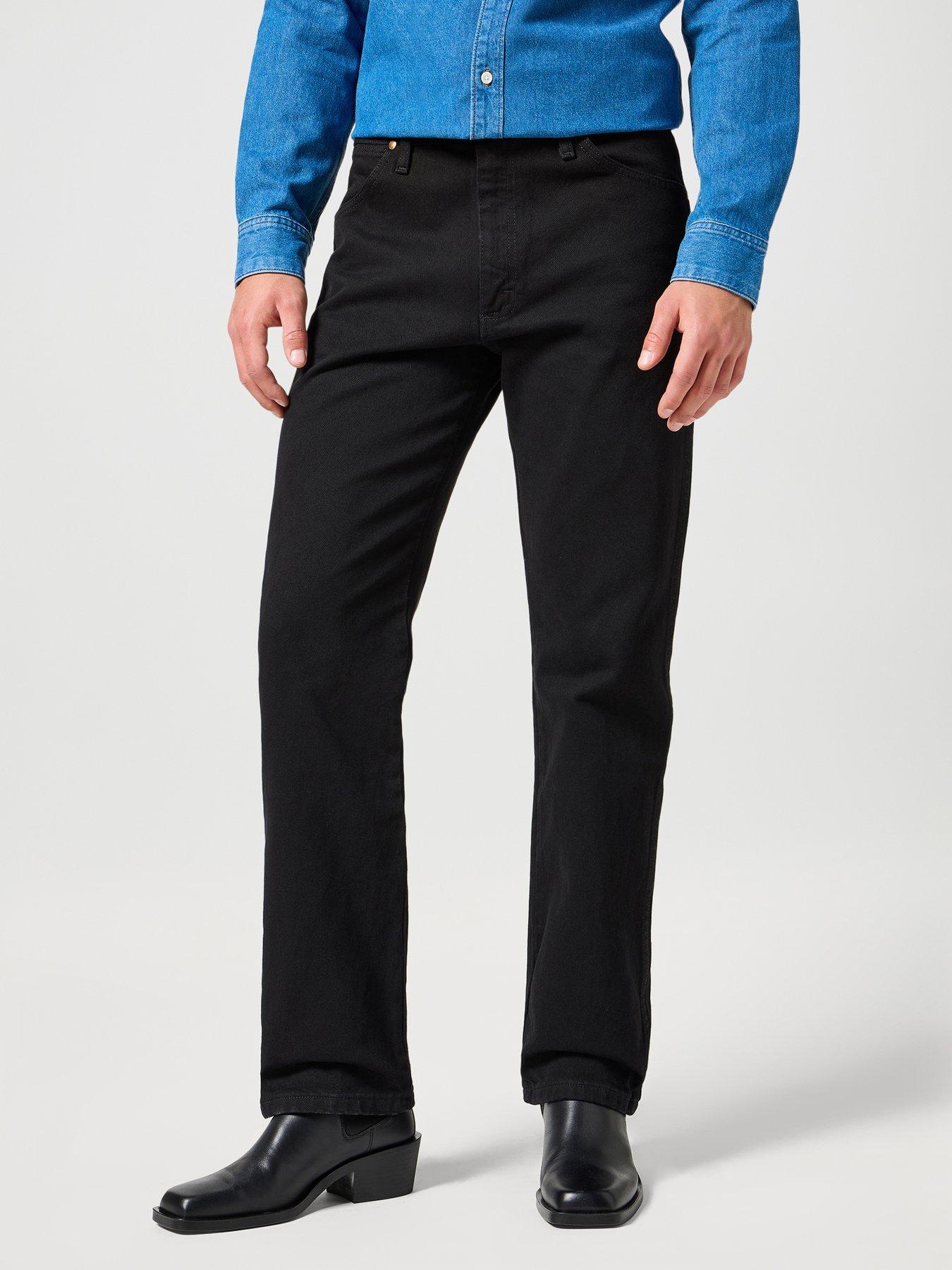 Wrangler 13MWZ Regular Straight Jeans Black Very Ireland