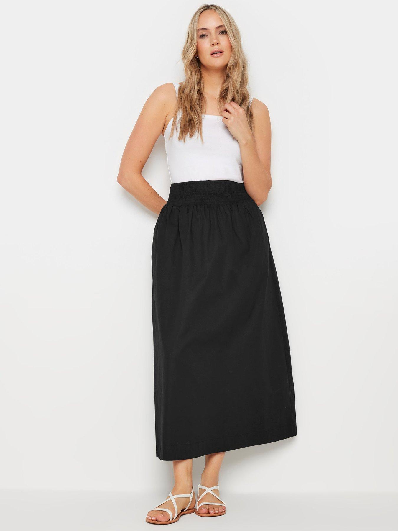 long-tall-sally-shirred-waist-cotton-skirtback